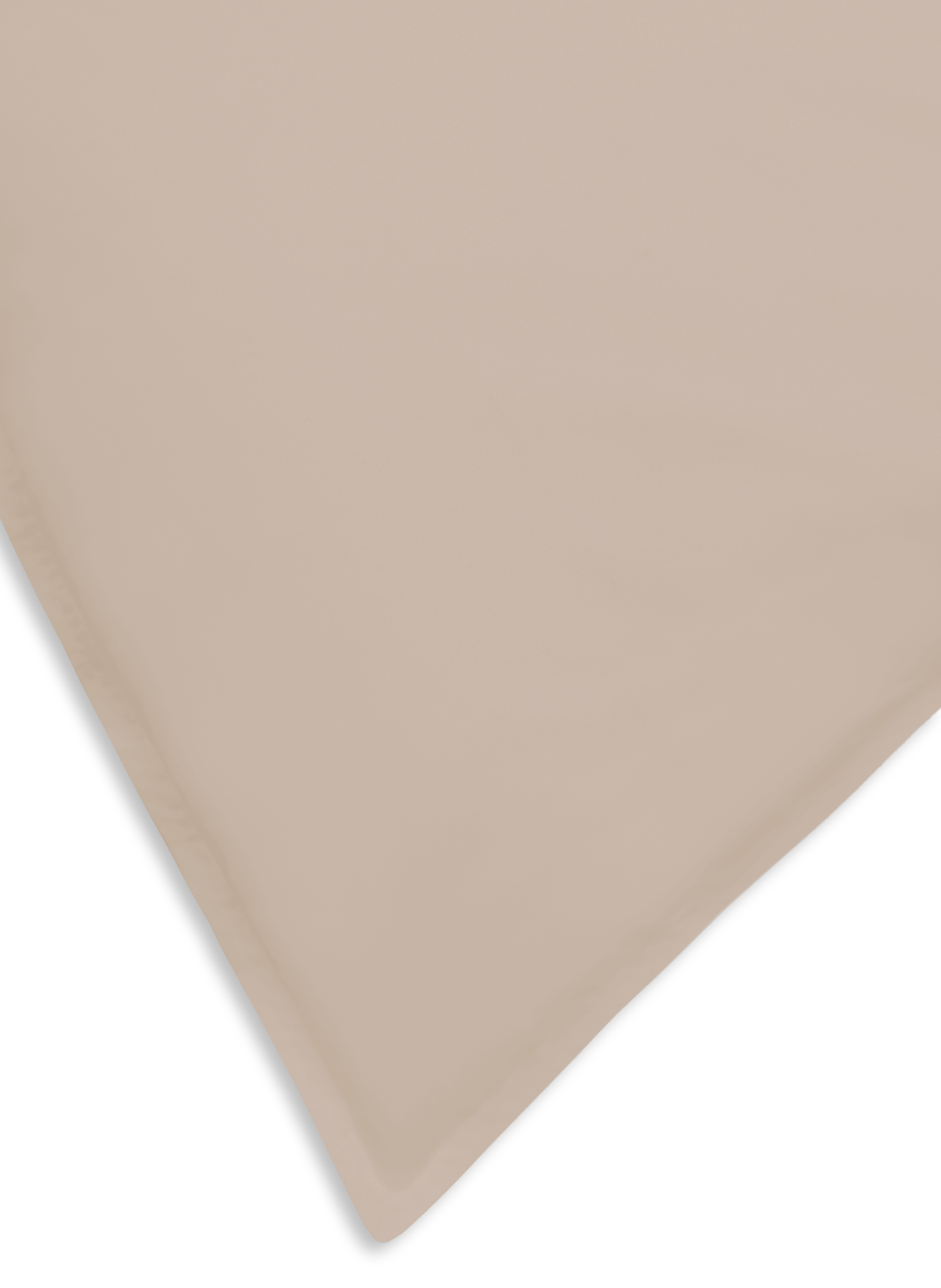 Taie d'oreiller en percale de coton AU PRINTEMPS PARIS Beige