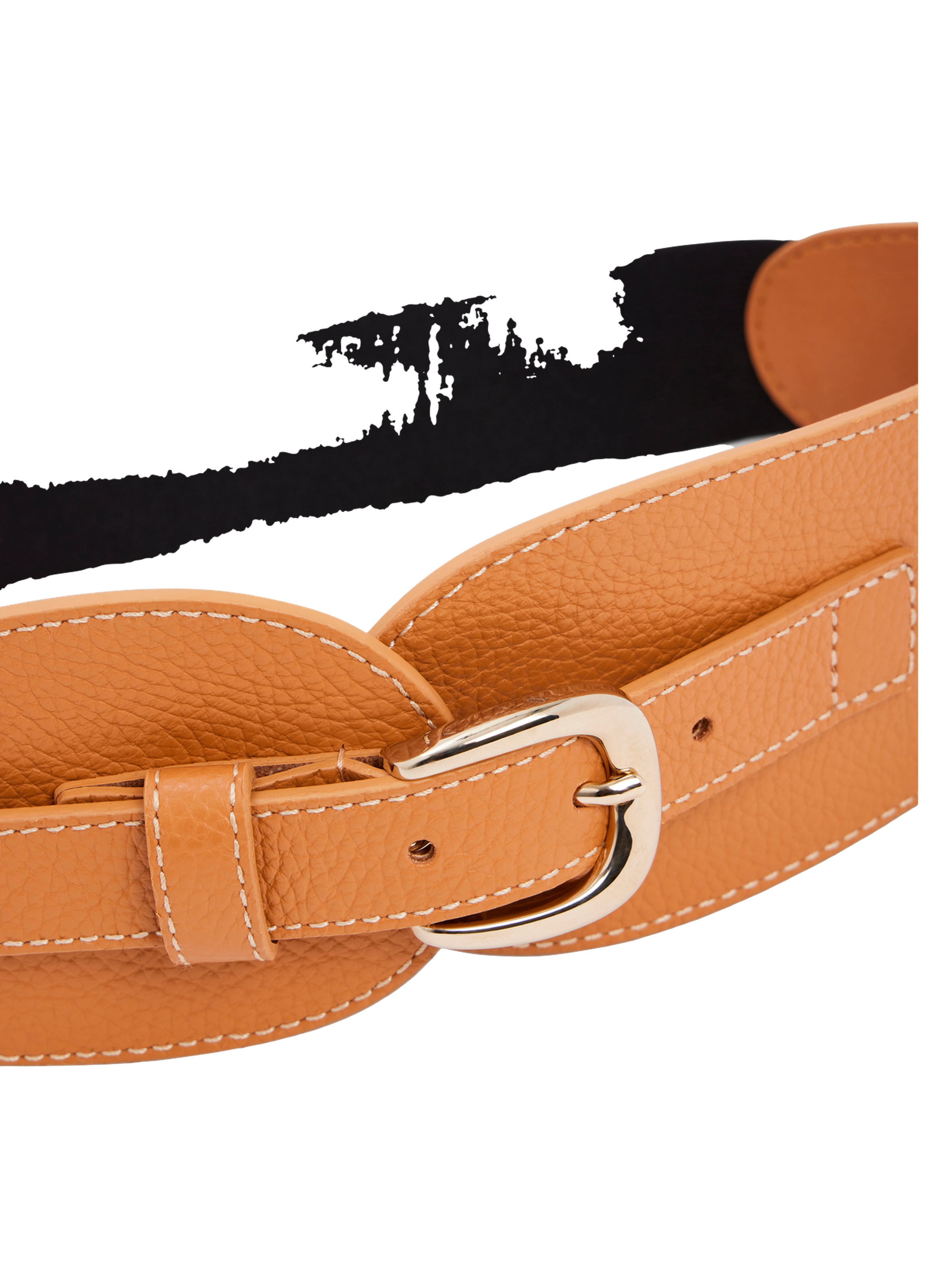 Ceinture corset en cuir - olympe GERARD DAREL Marron