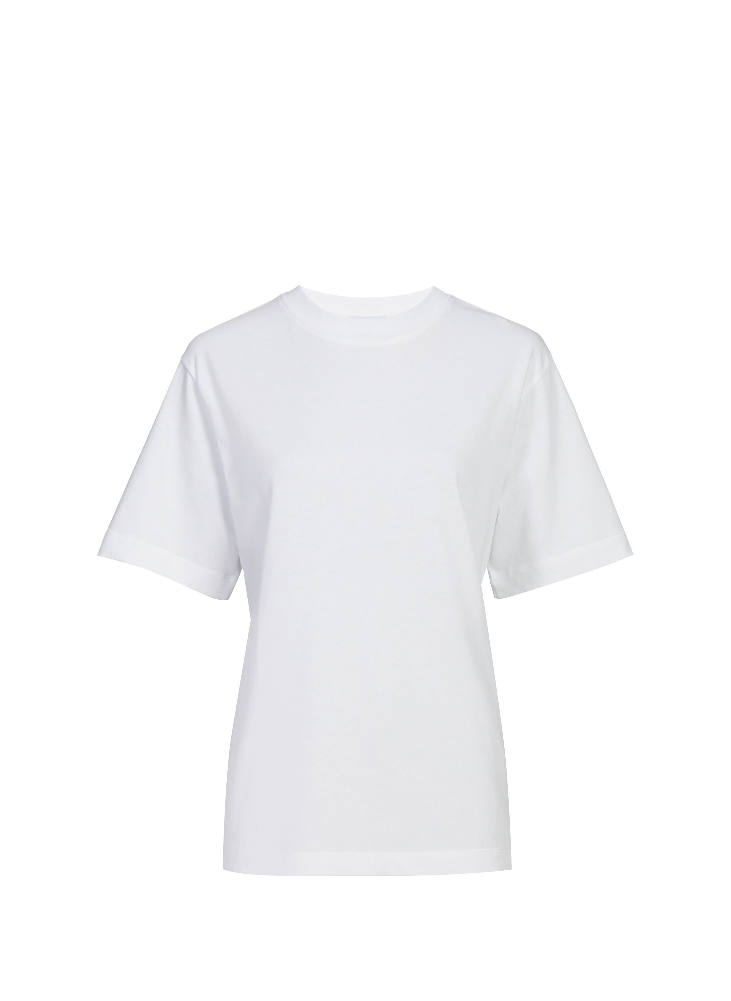 Top uni col rond TOPSHOP Blanc