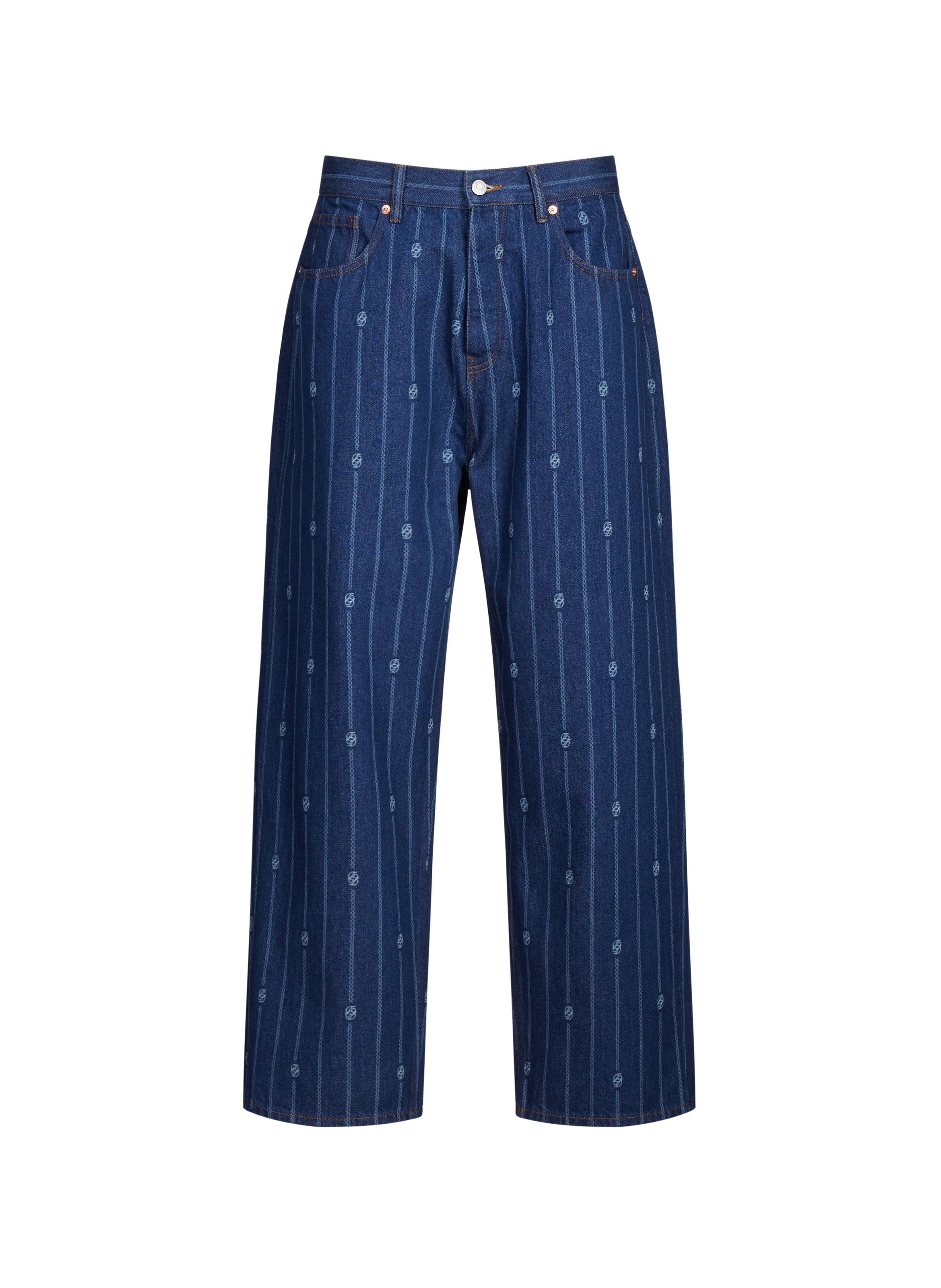 DROLE DE MONSIEUR Jean oversize en coton Bleu