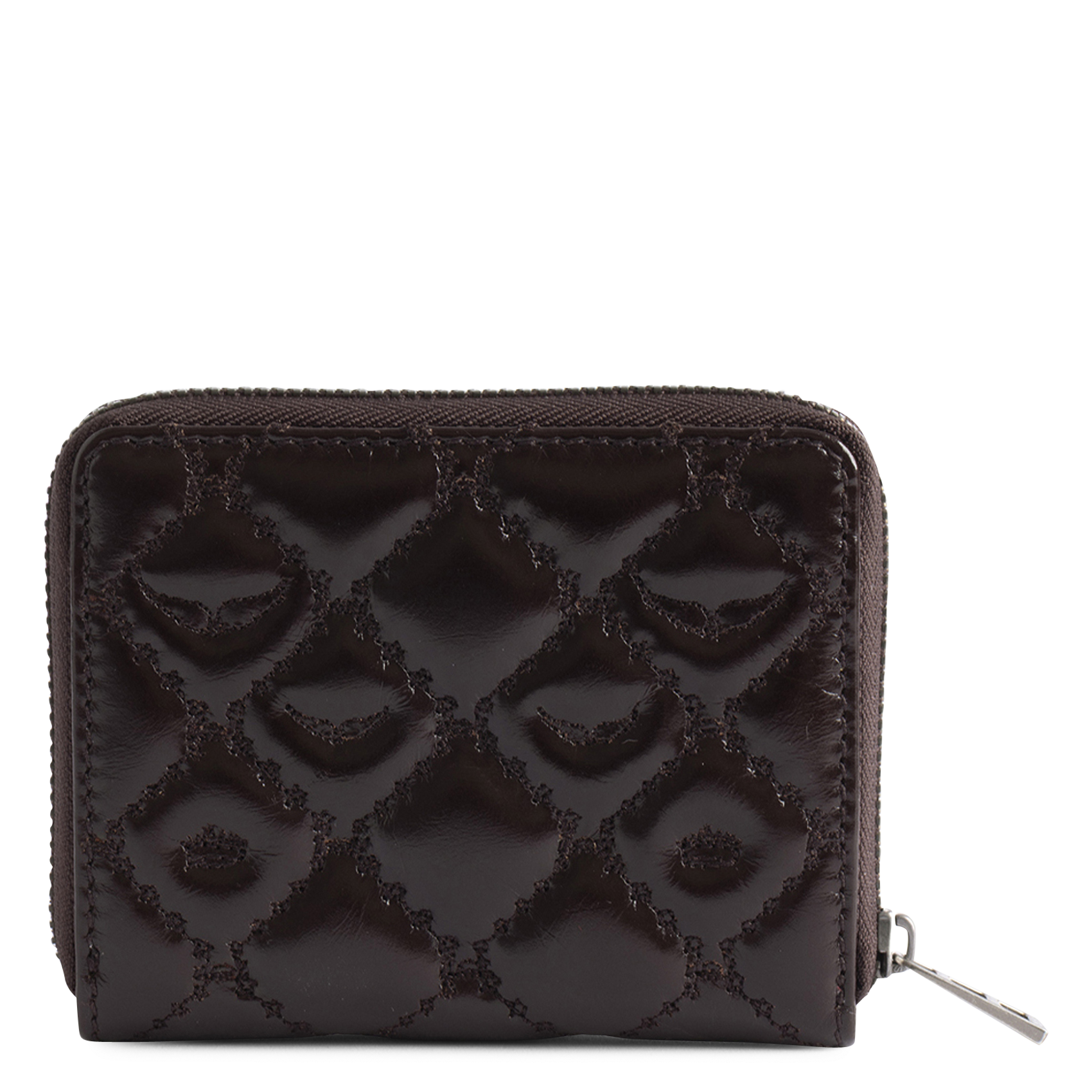 Portefeuille en cuir matelassé mini zv ZADIG&VOLTAIRE Marron