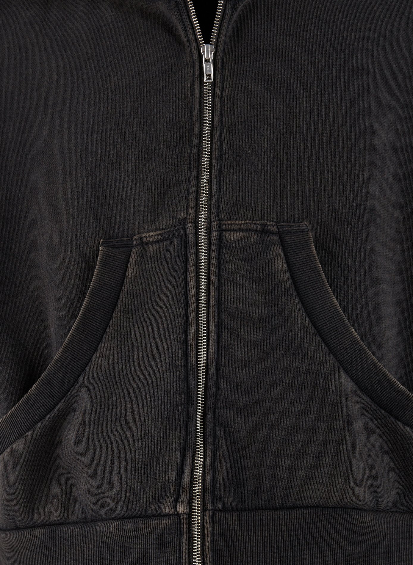 Ritssluiting sweatshirt van katoen ENTIRE STUDIOS Zwart