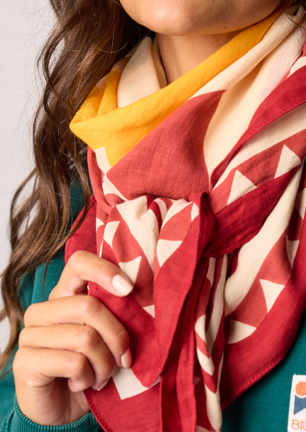 Foulard en coton biologique paola BILLYBELT Beige