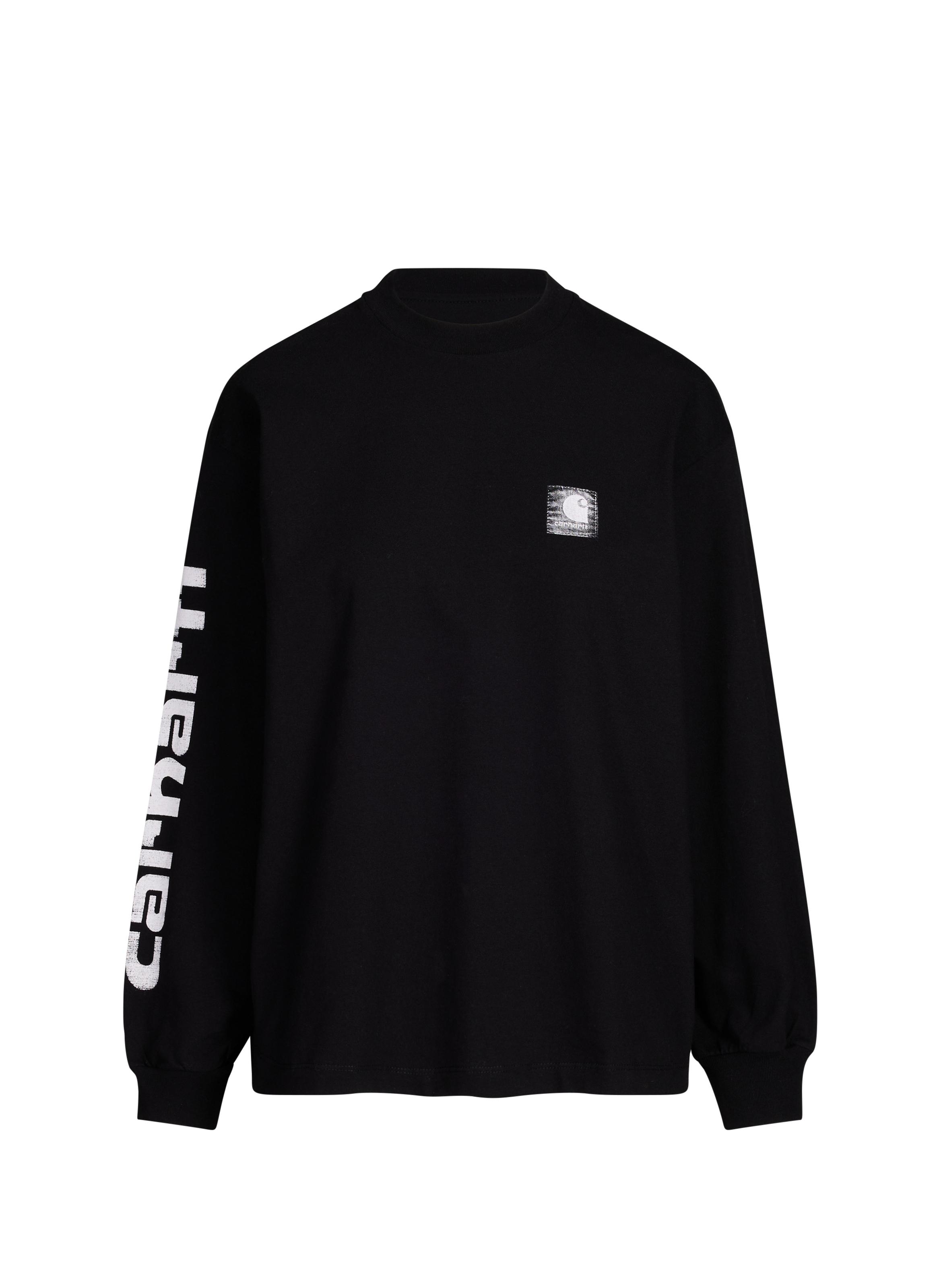 CARHARTT WIP T-shirt imprimé à manches longues en coton Noir