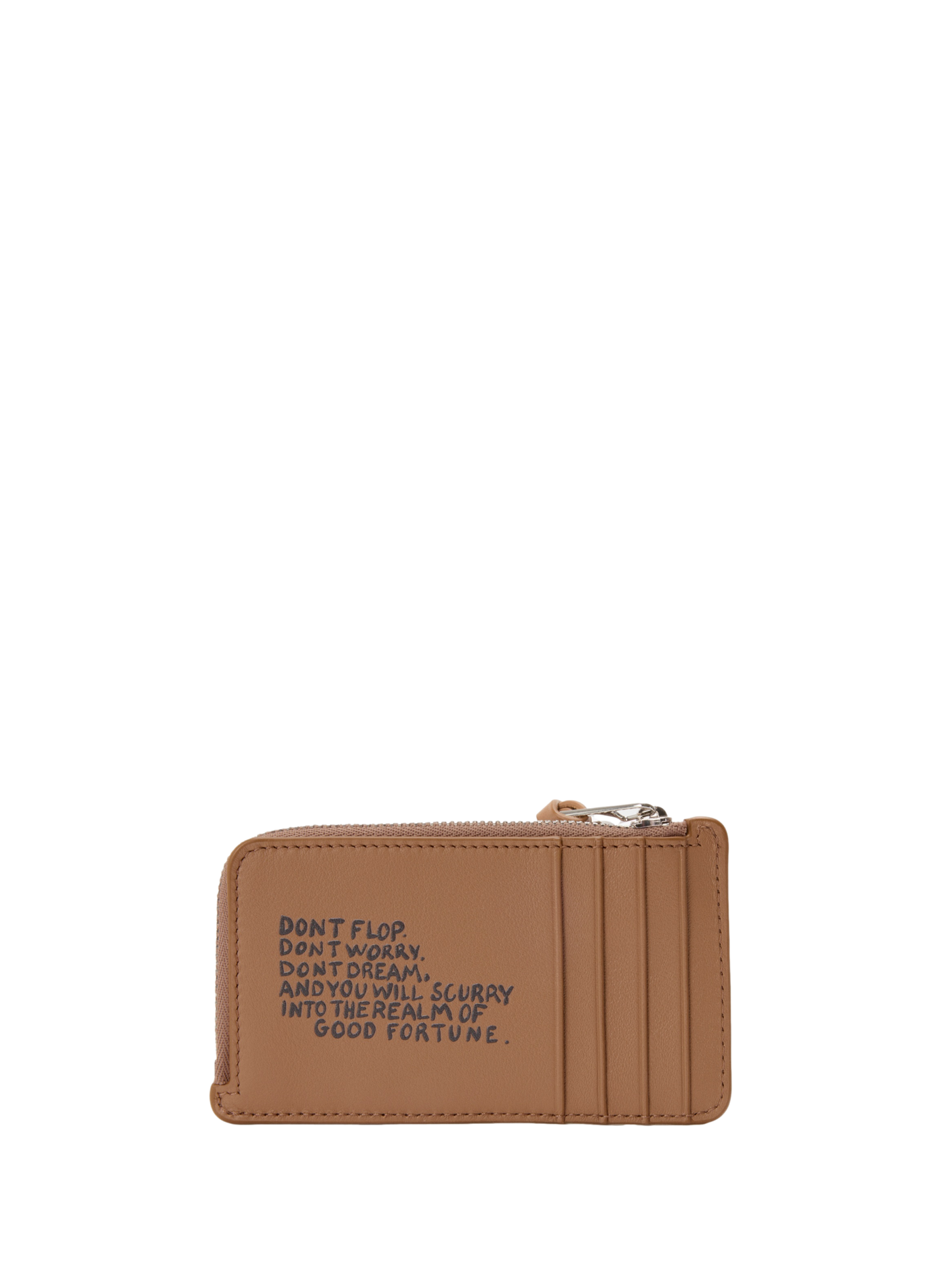 LOEWE x Louis Wain - Porte-cartes et monnaie Cats en cuir de veau classique LOEWE Marron