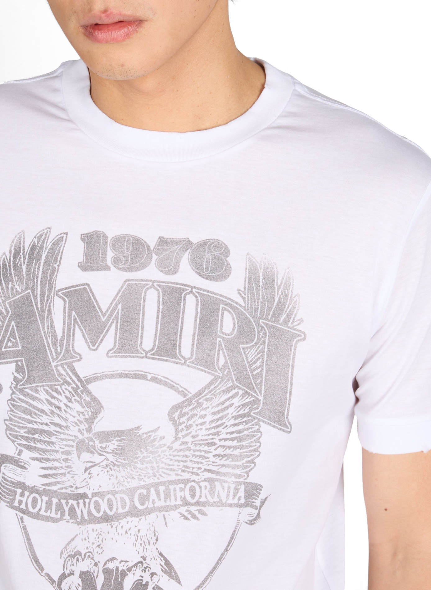 Cotton round-neck T-shirt AMIRI White