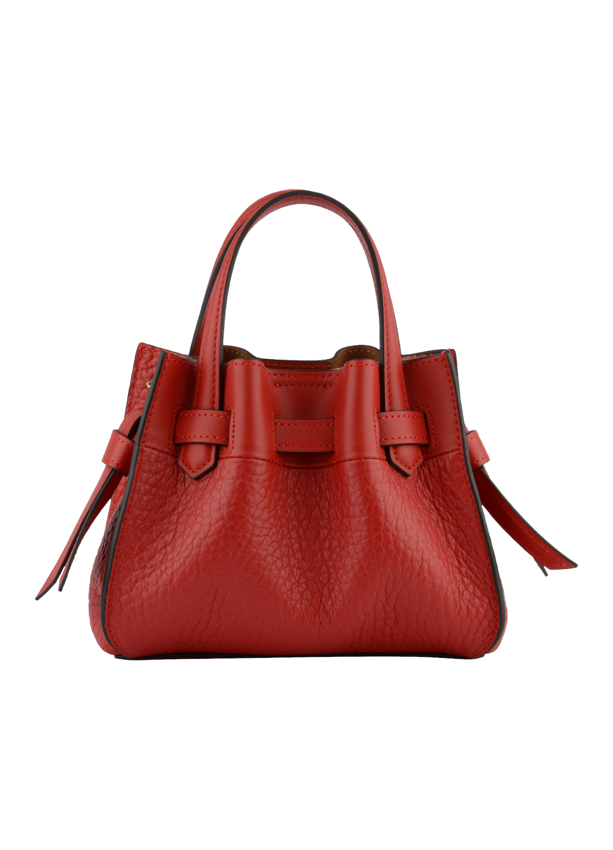 Blossom | Sac à main Nano en cuir de vachette POURCHET Rouge