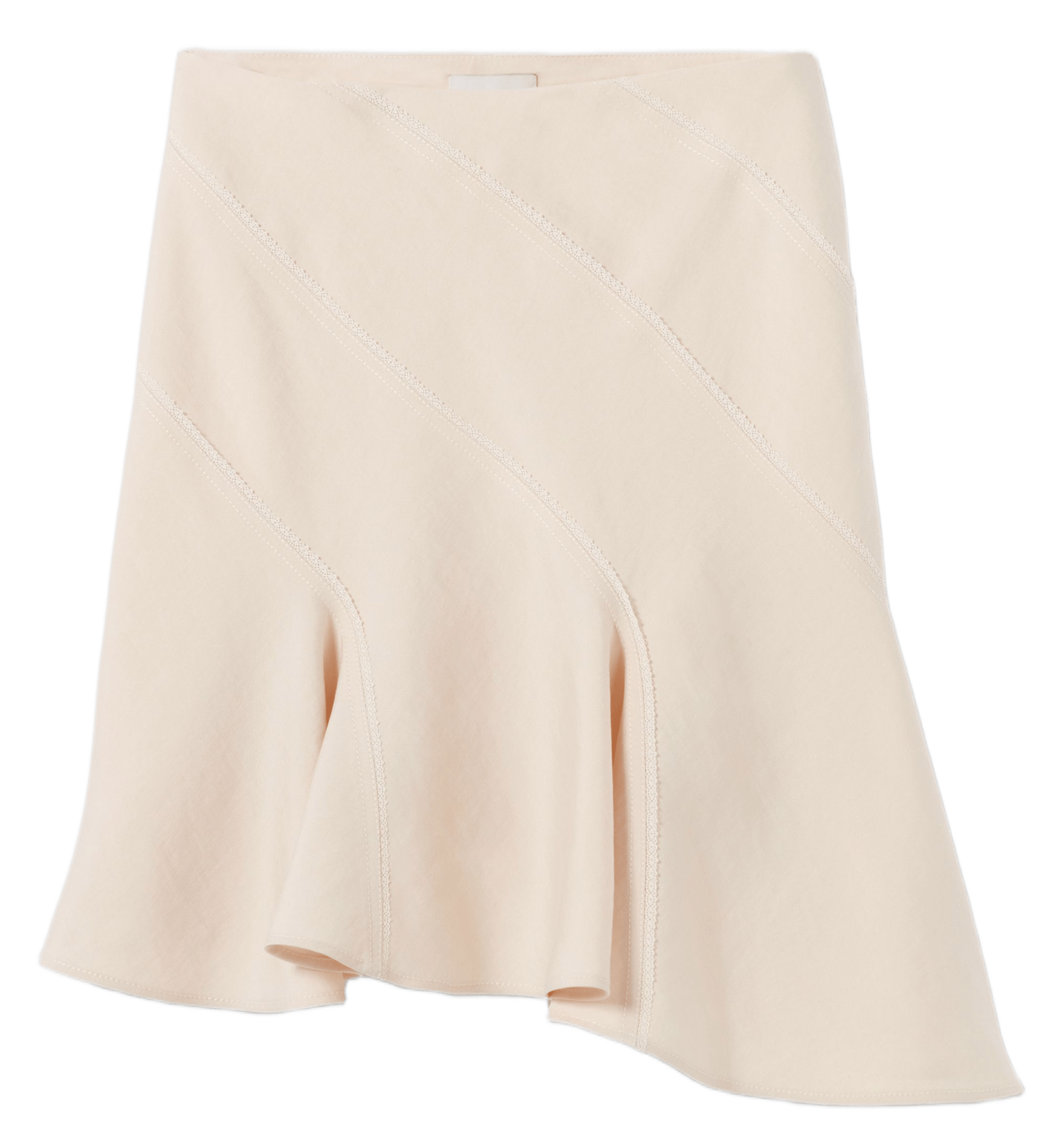Jupe courte asymétrique CLAUDIE PIERLOT Beige