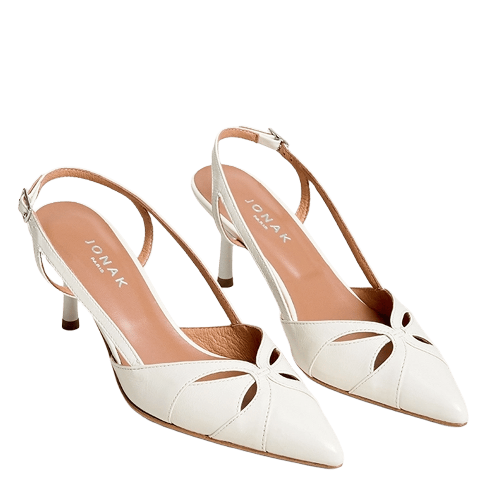 Escarpins en cuir damour JONAK Blanc