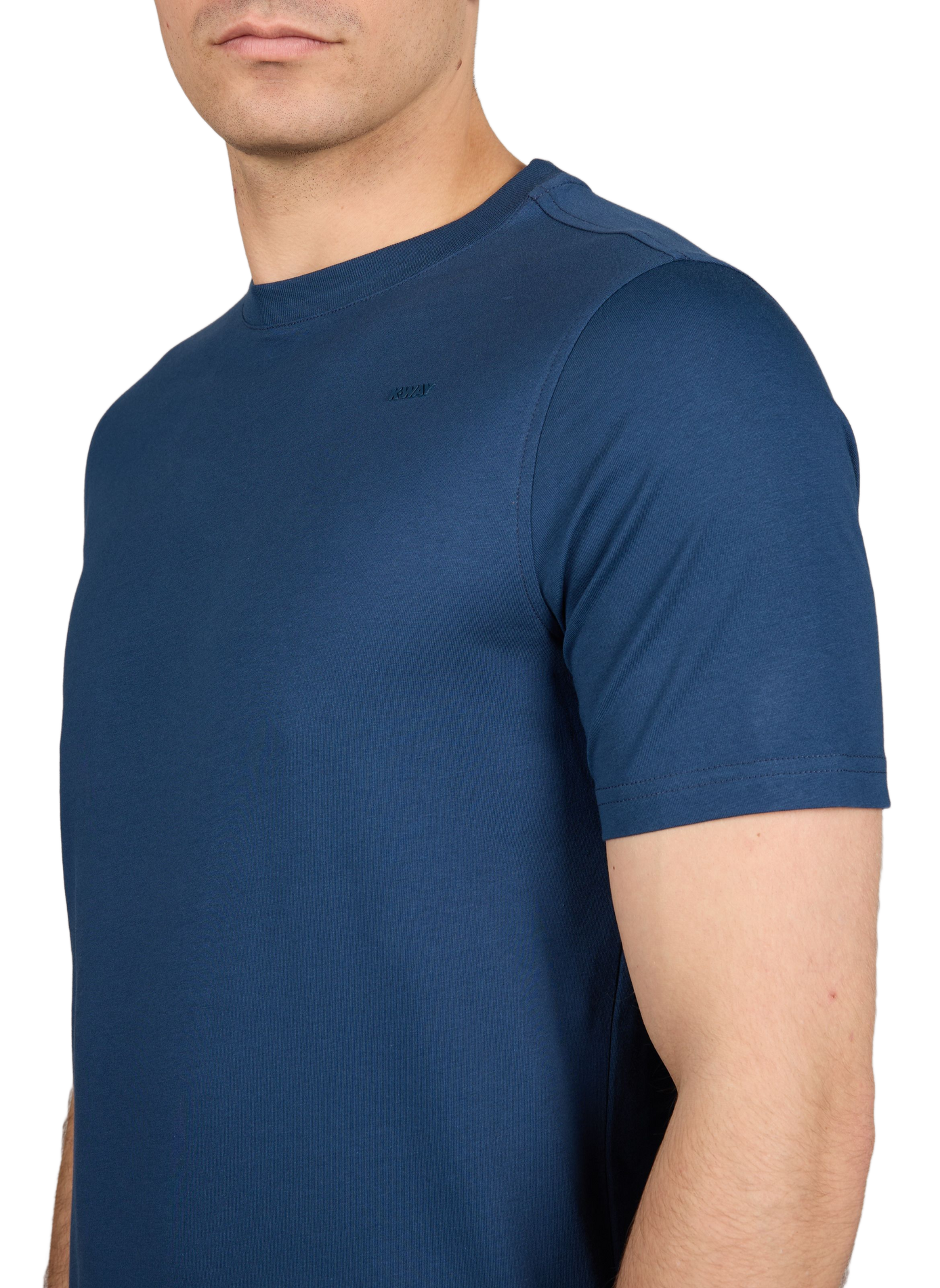 T-shirt col rond en coton K-WAY Bleu