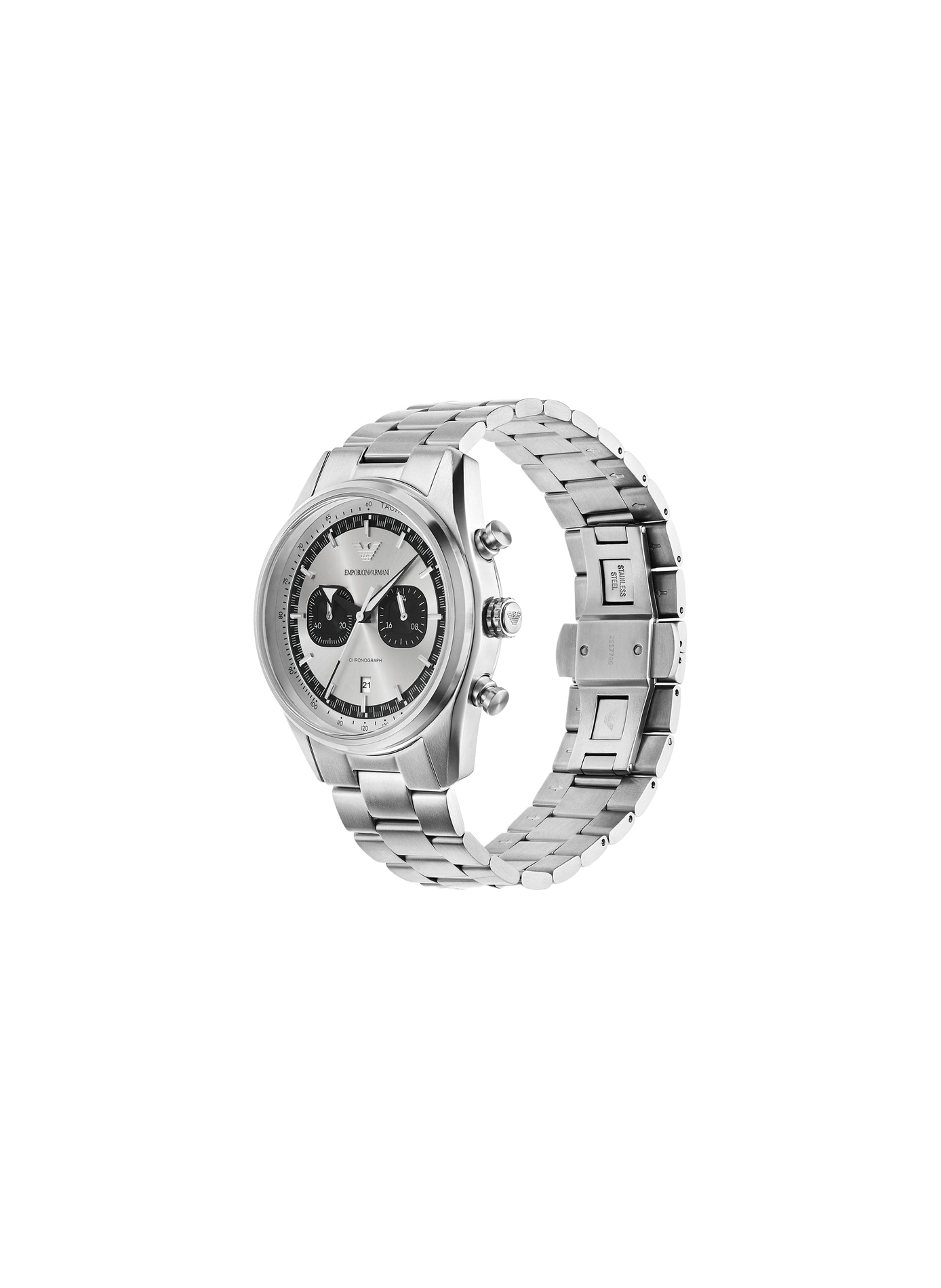 Montre quartz en acier inoxydable ARMANI MONTRES Argent