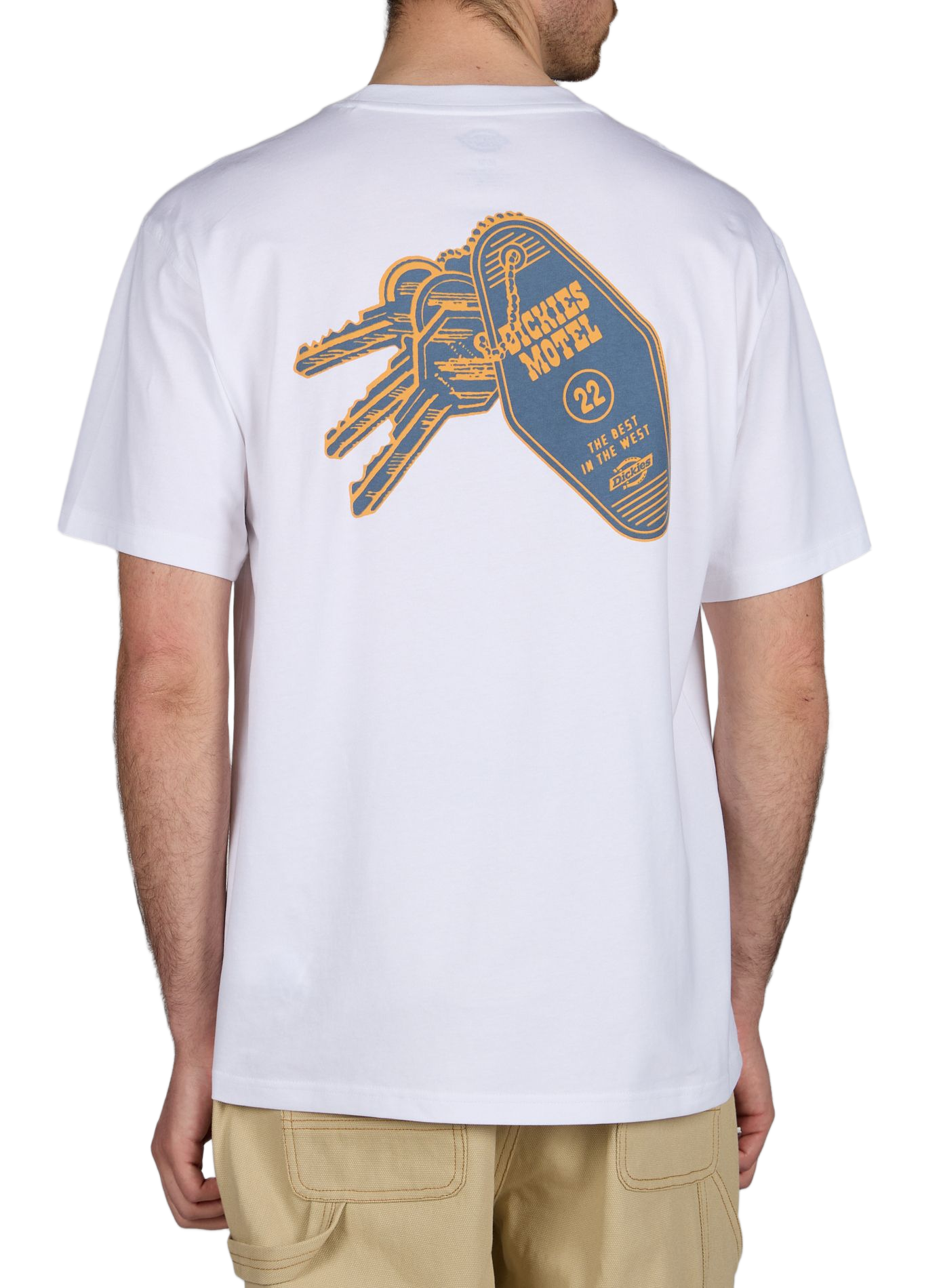 Oversized cotton screen-printed T-shirt DICKIES White