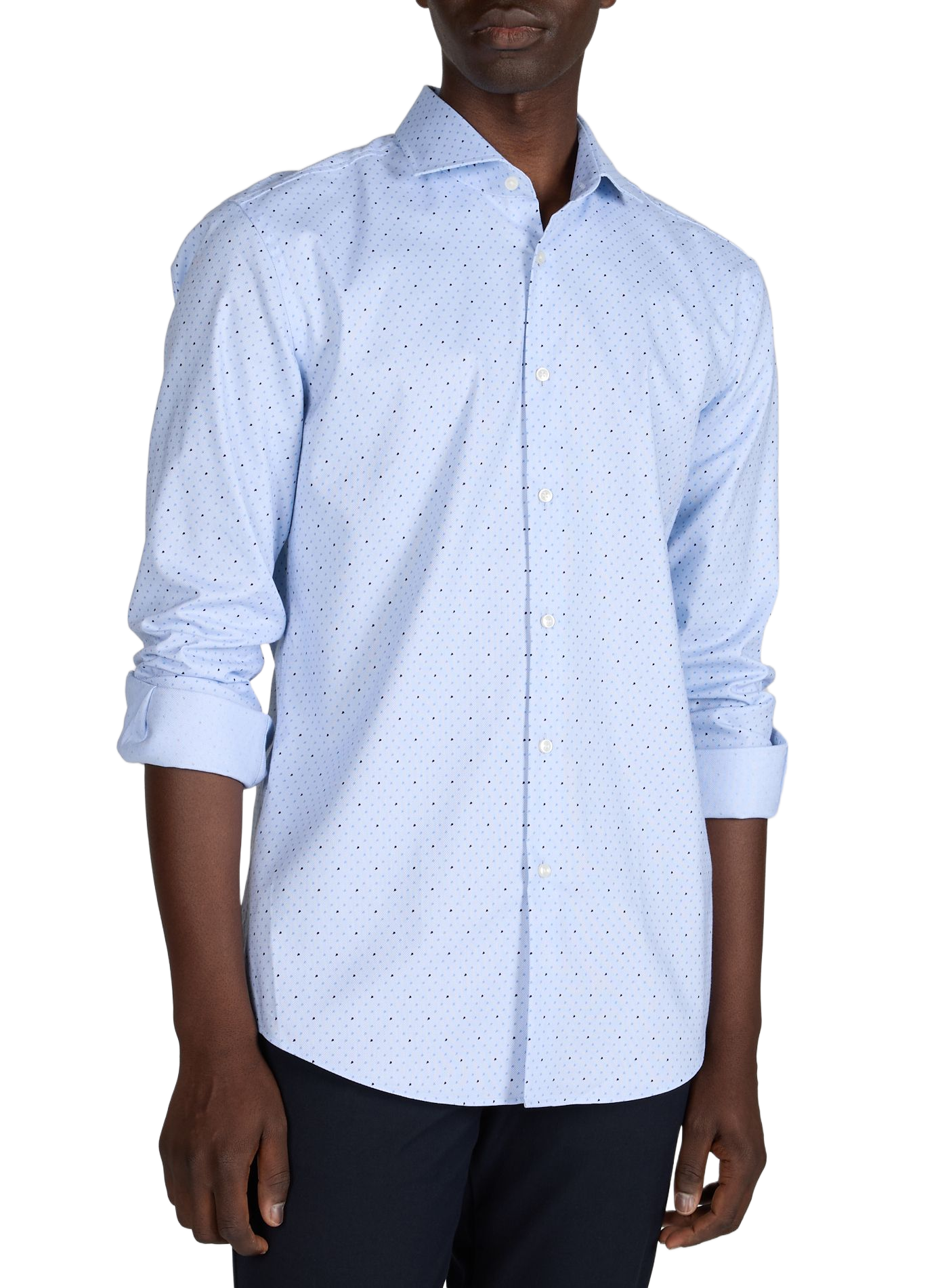 HANK patterned shirt BOSS Blue