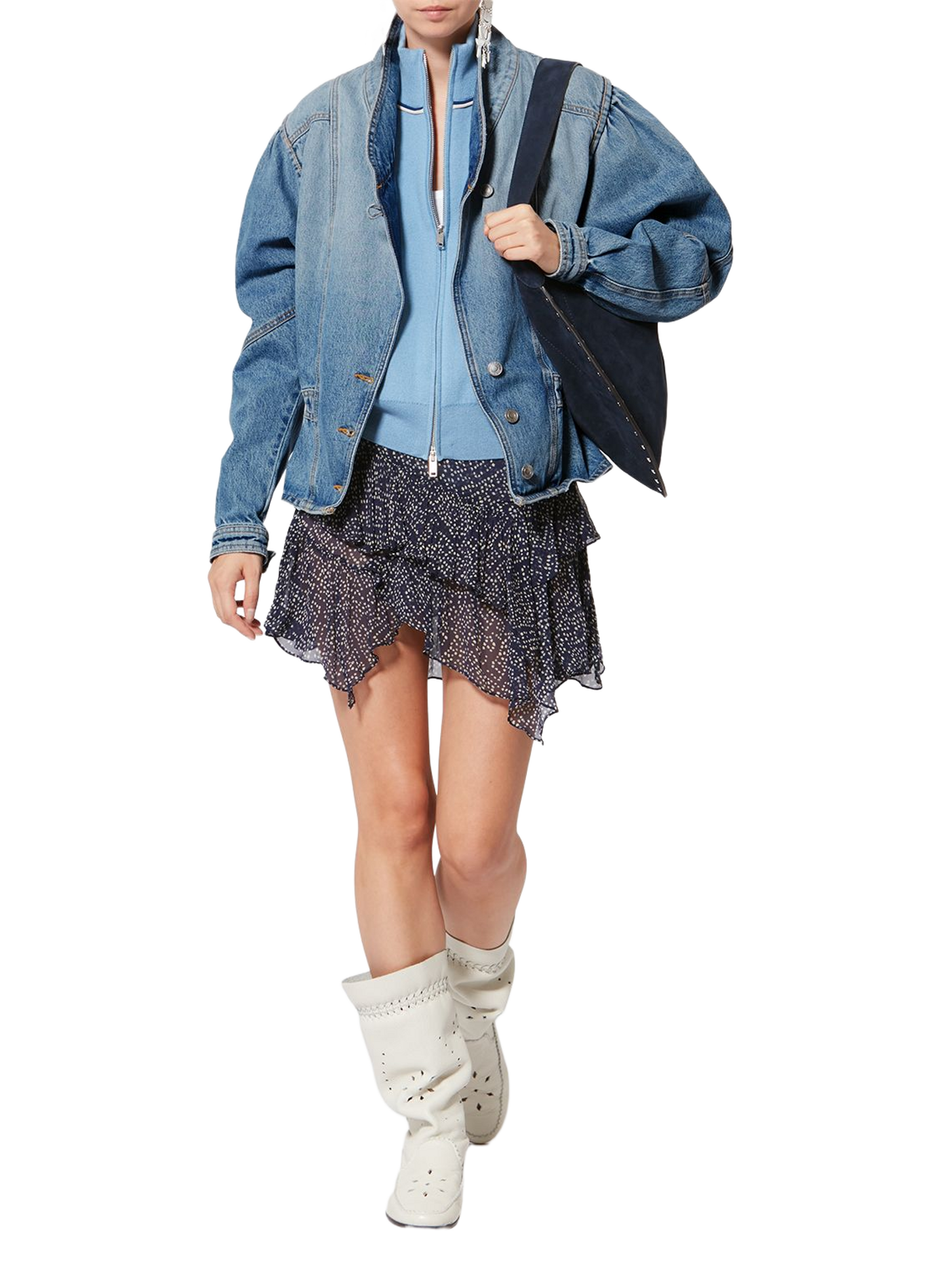 Dolie denim cotton jacket ISABEL MARANT Blue
