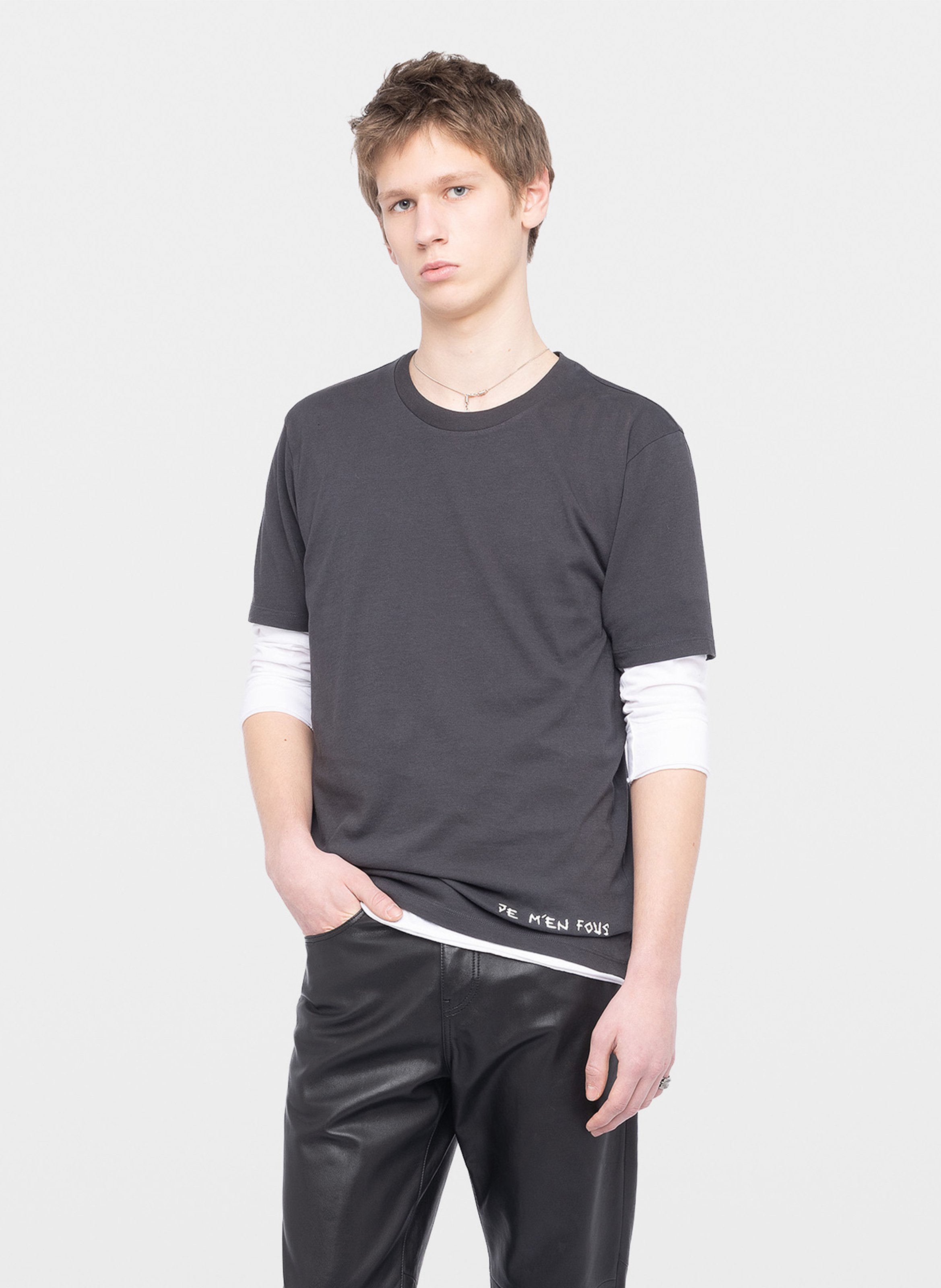 Tee-shirt imprimé en coto bio tommy ZADIG&VOLTAIRE Grijs