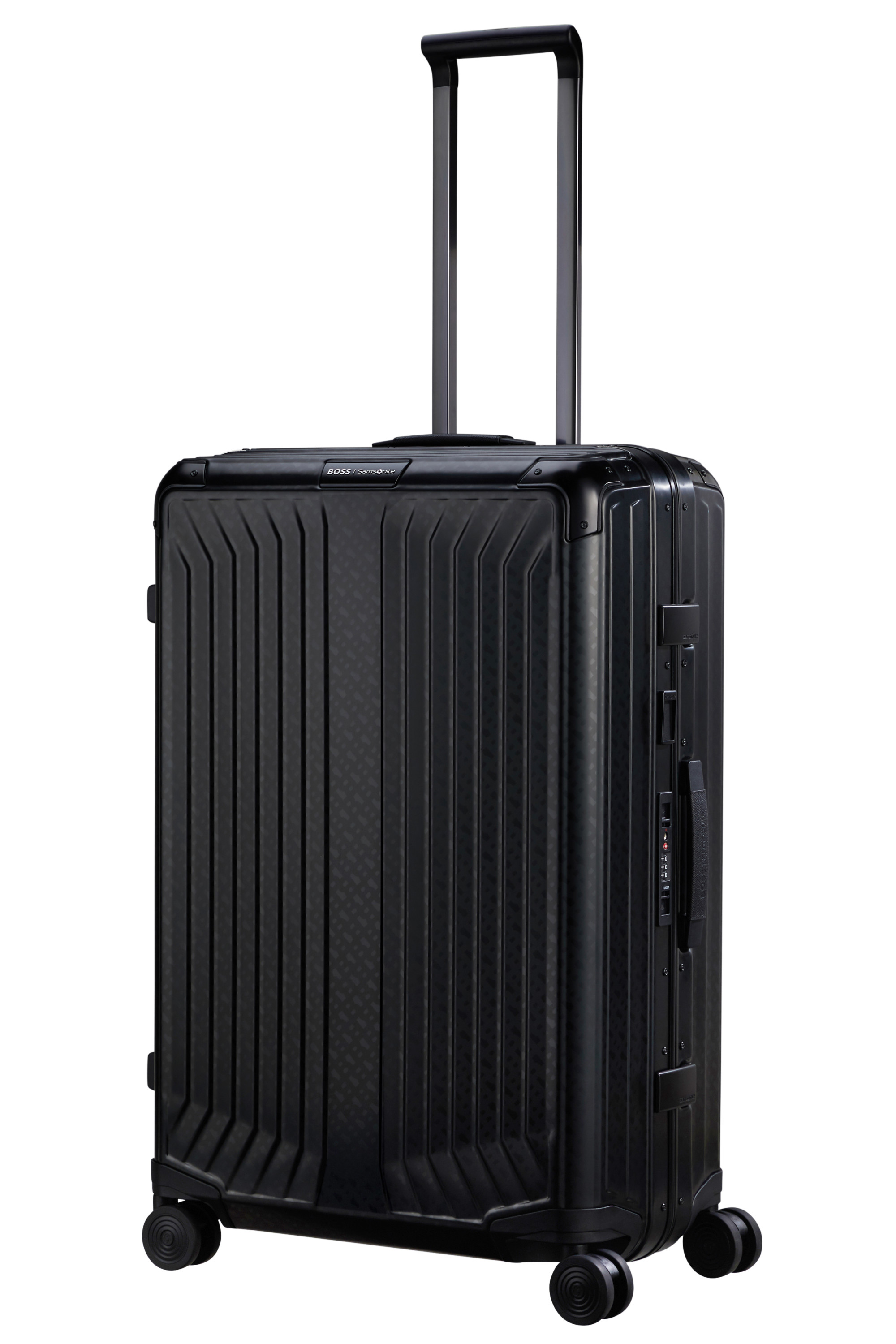 Lite-box alu / boss valise 4 roues taille l SAMSONITE Noir