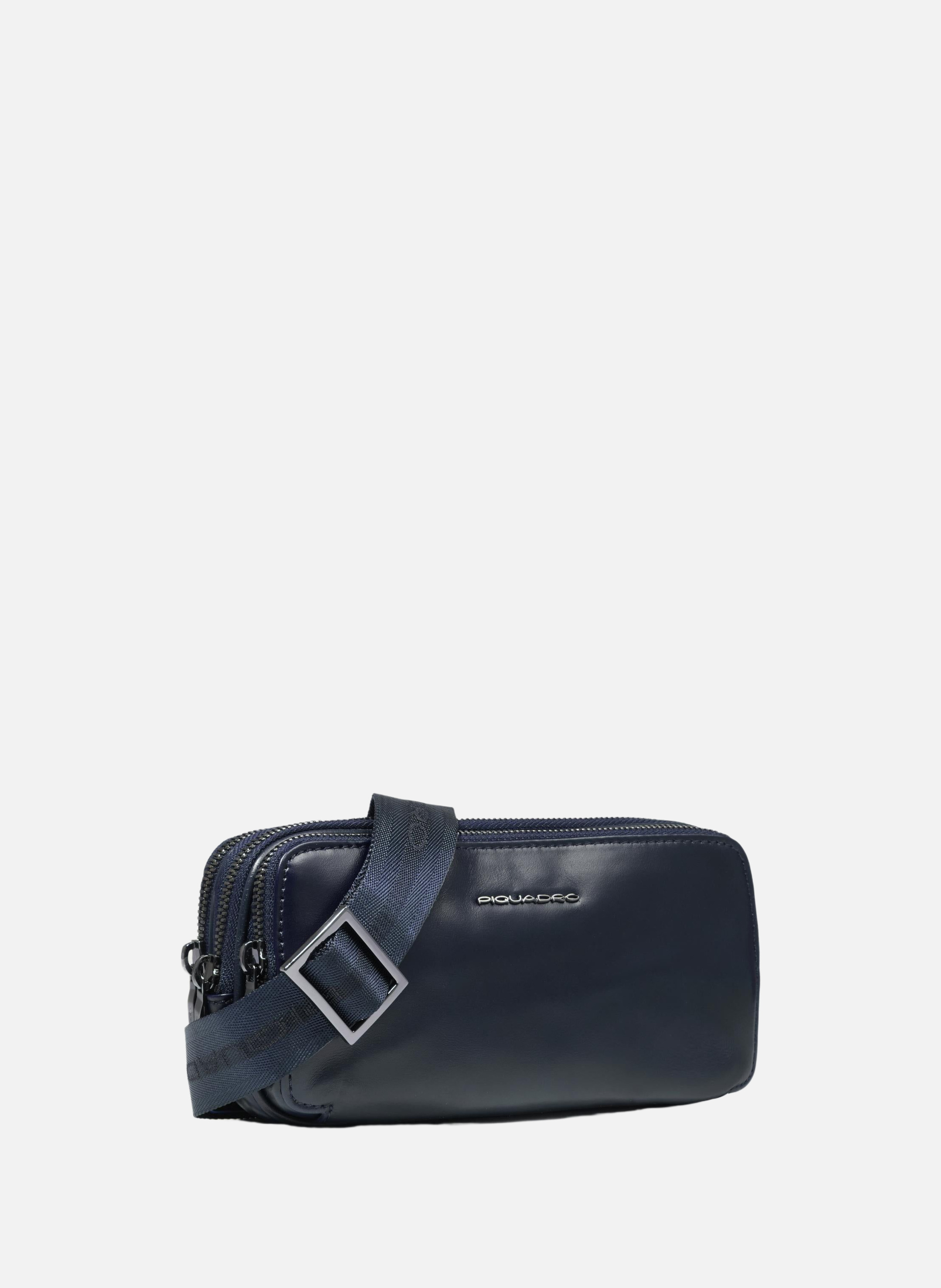 Handtas met drie compartimenten PIQUADRO Blauw