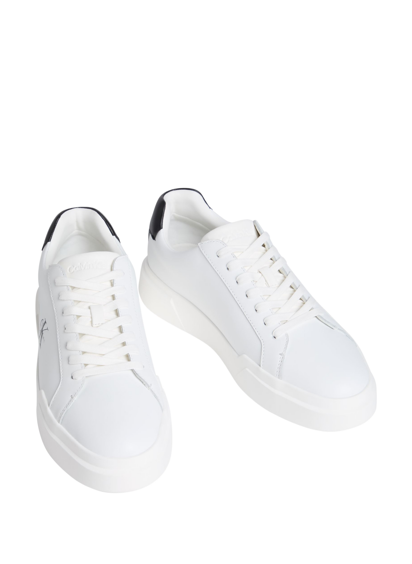 Leather low-top sneakers | White CALVIN KLEIN Men