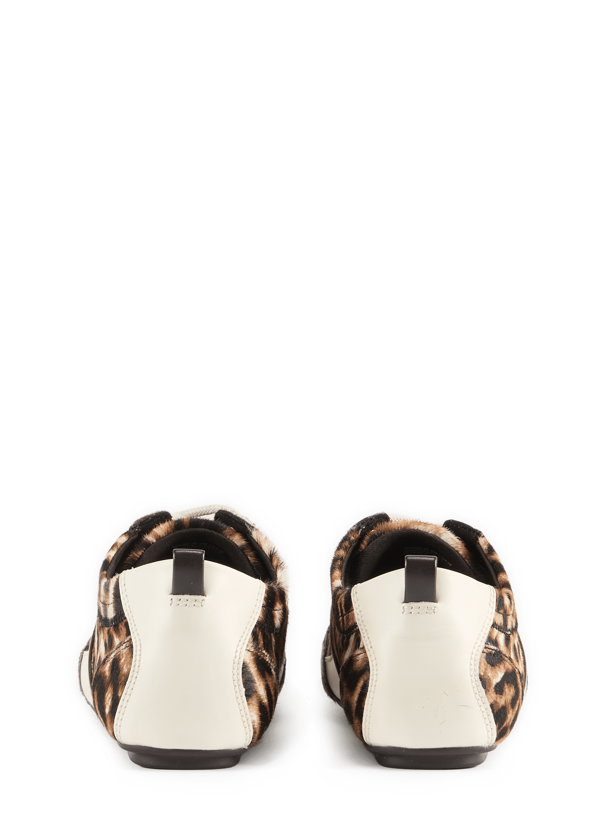 Leopard low-top sneakers in leather MICHAEL KORS Brown