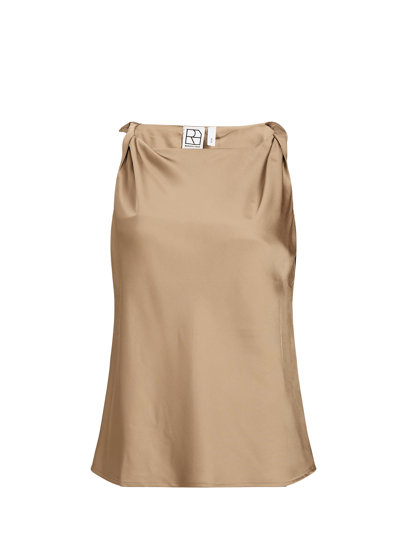 Loose-Fitting Fluid Roushyras Top ROUGE EDIT Beige