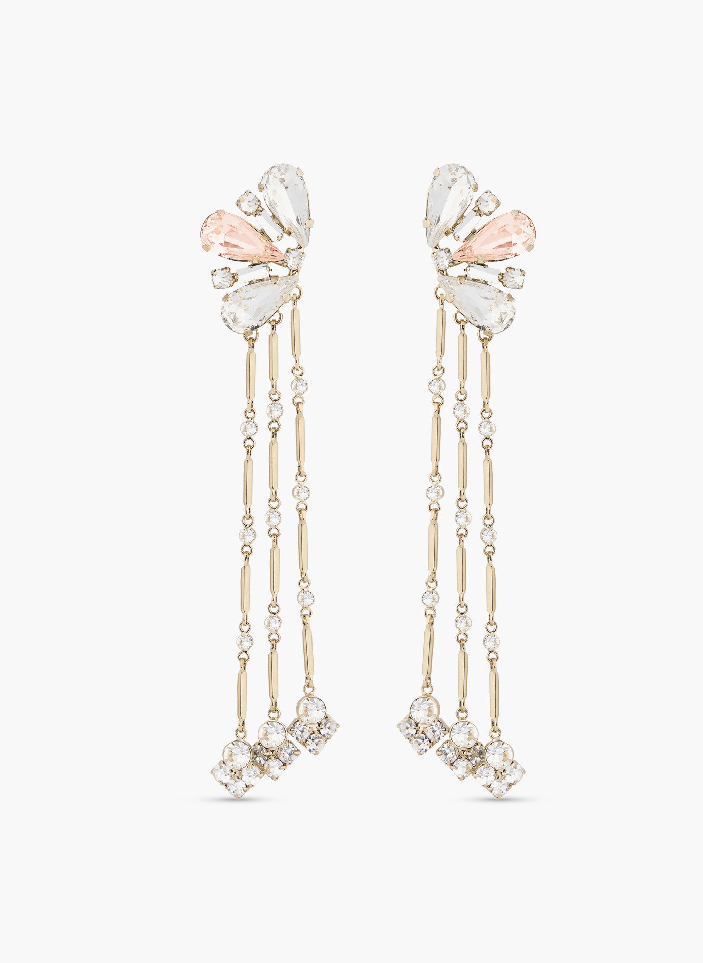 Boucles d'oreilles bijou strass RABANNE Doré