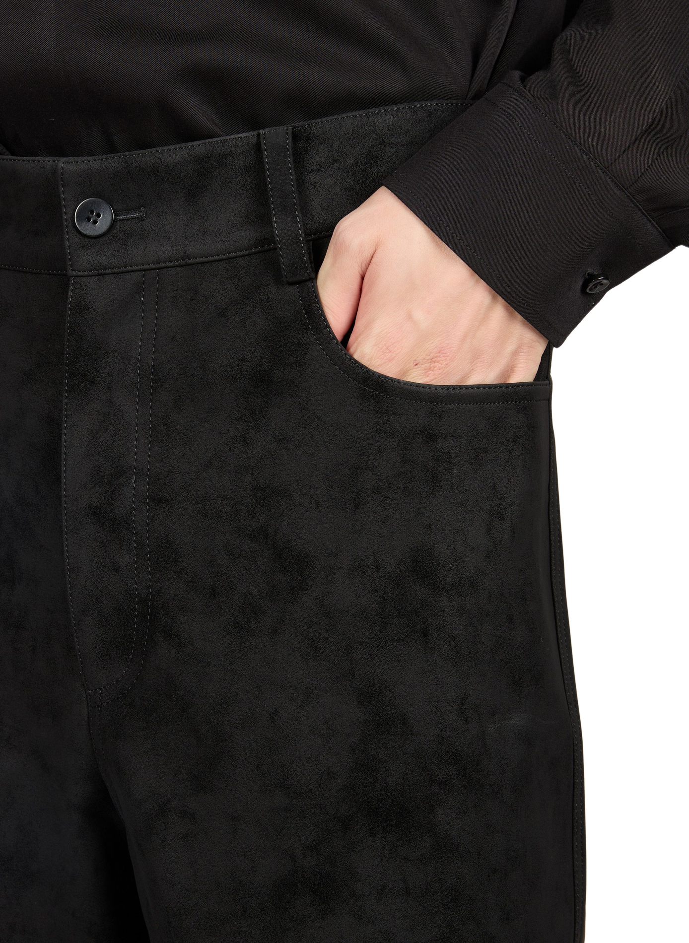 Wide-leg trousers SEAN SUEN Black