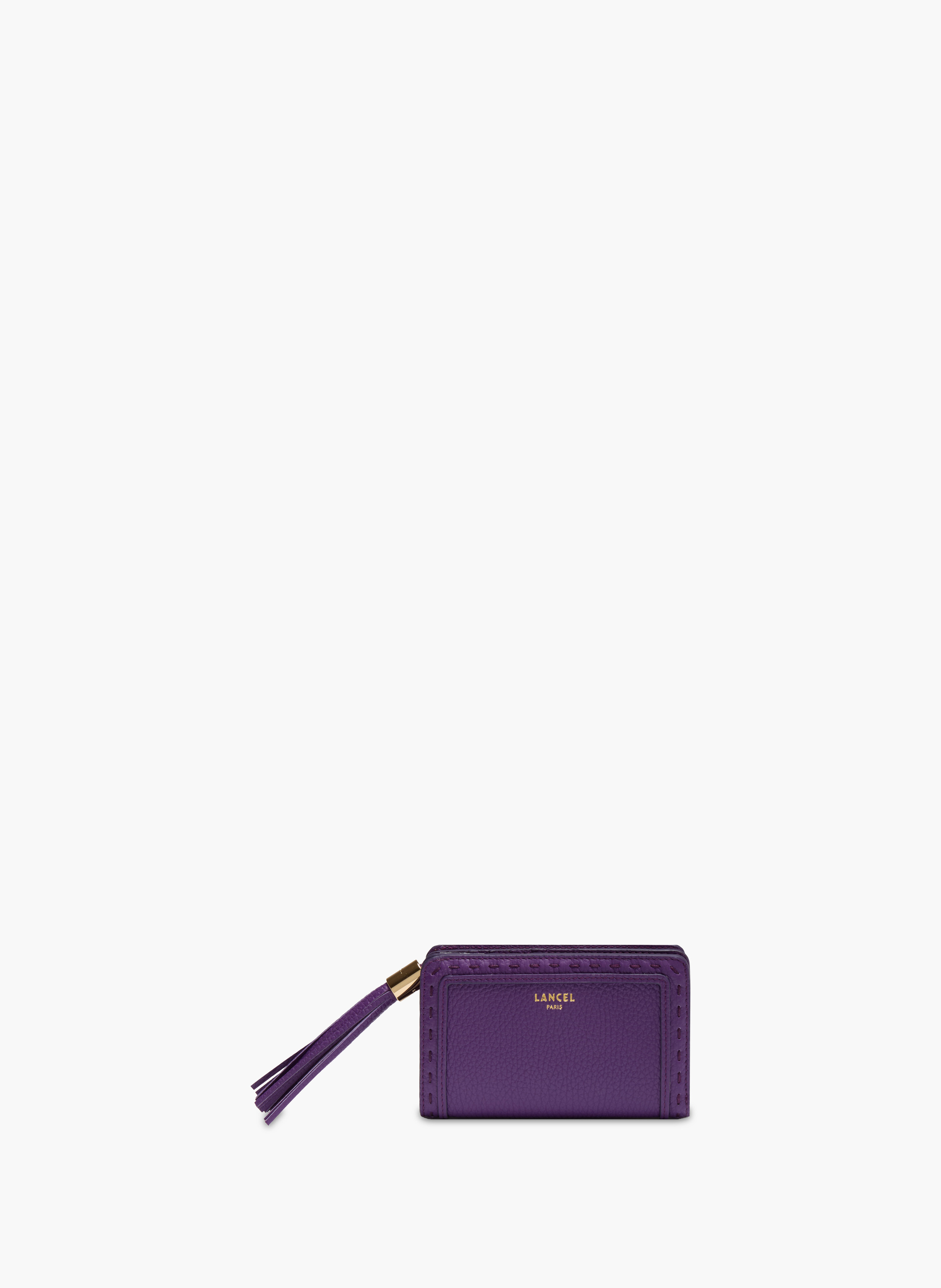 Portefeuille rectangulaire zippé premier flirt de lancel en cuir LANCEL Violet