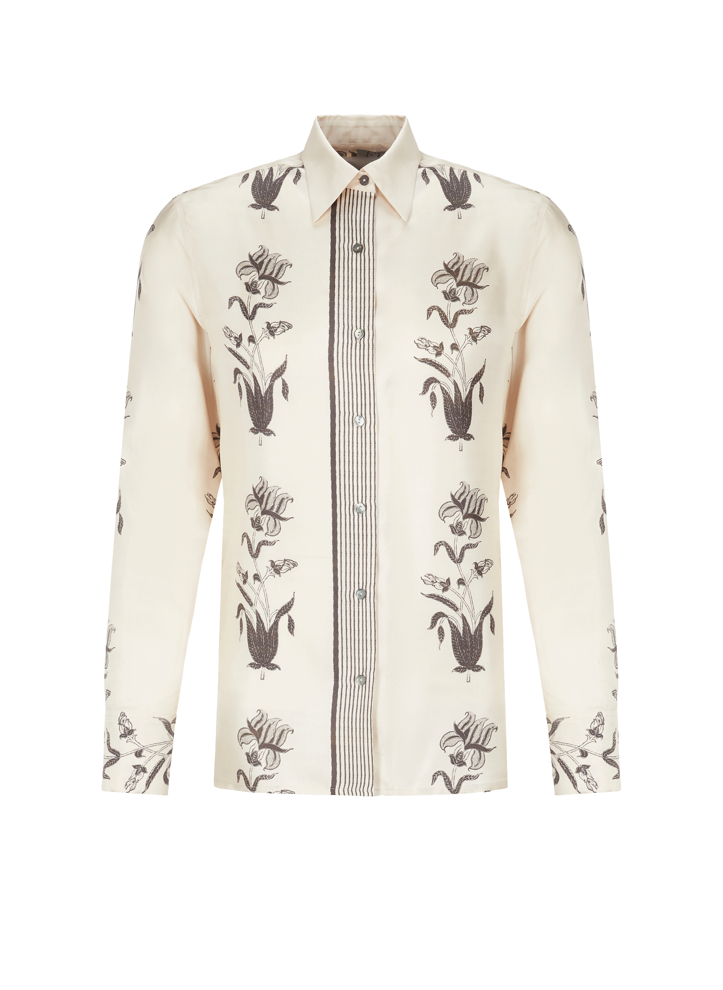 Chemise imprimée en soie