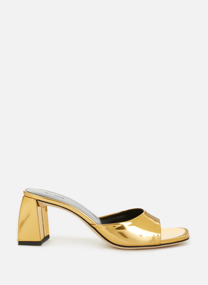 Romy metallic leather mules BY FAR