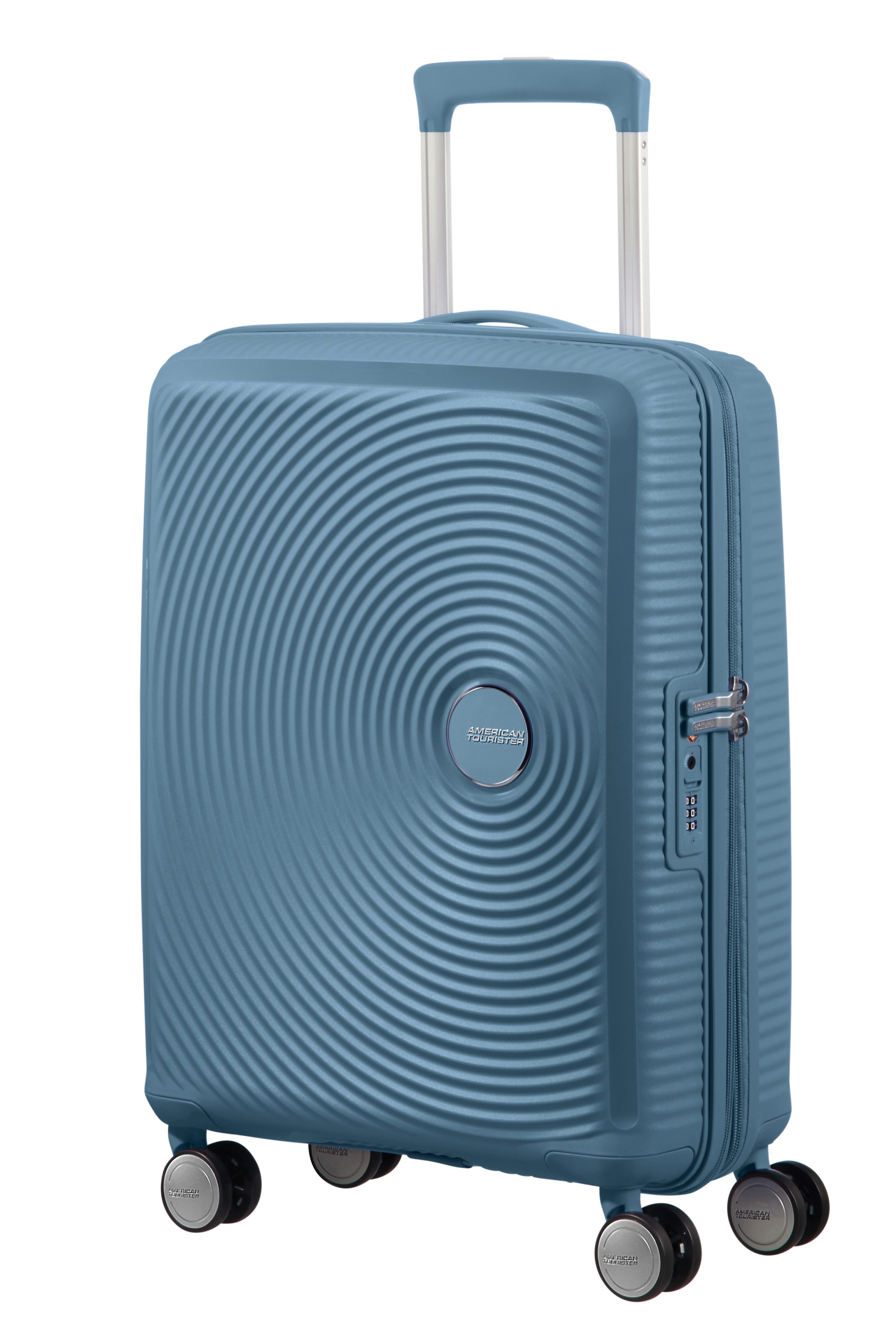 Soundbox valise 4 roues taille s AMERICAN TOURISTER Bleu