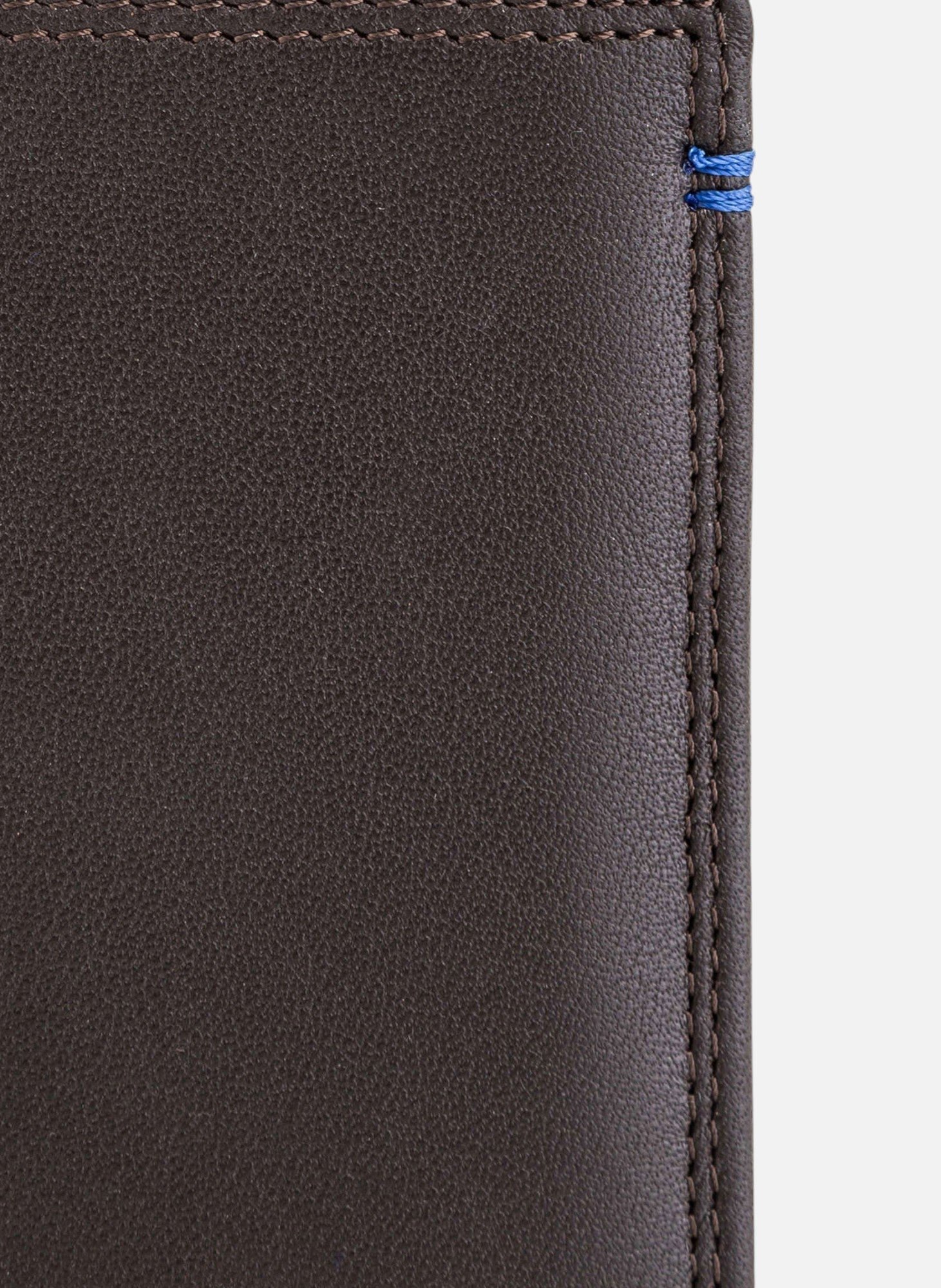 Grand portefeuille vertical zippé 2 volets martin en cuir lisse LE TANNEUR Marron