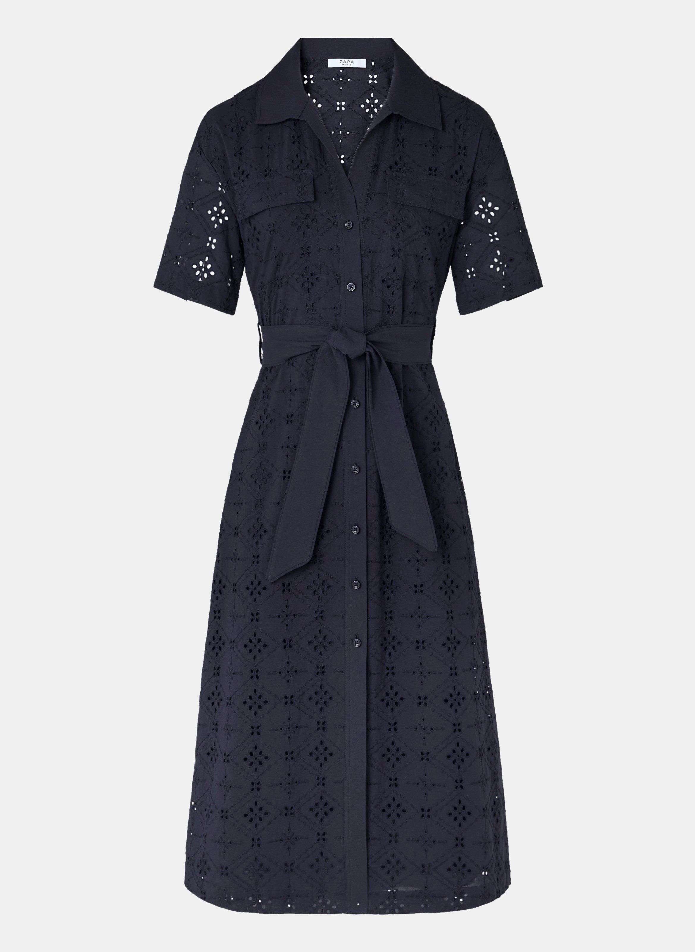 Robe nocturne cintrée - roma ZAPA Bleu