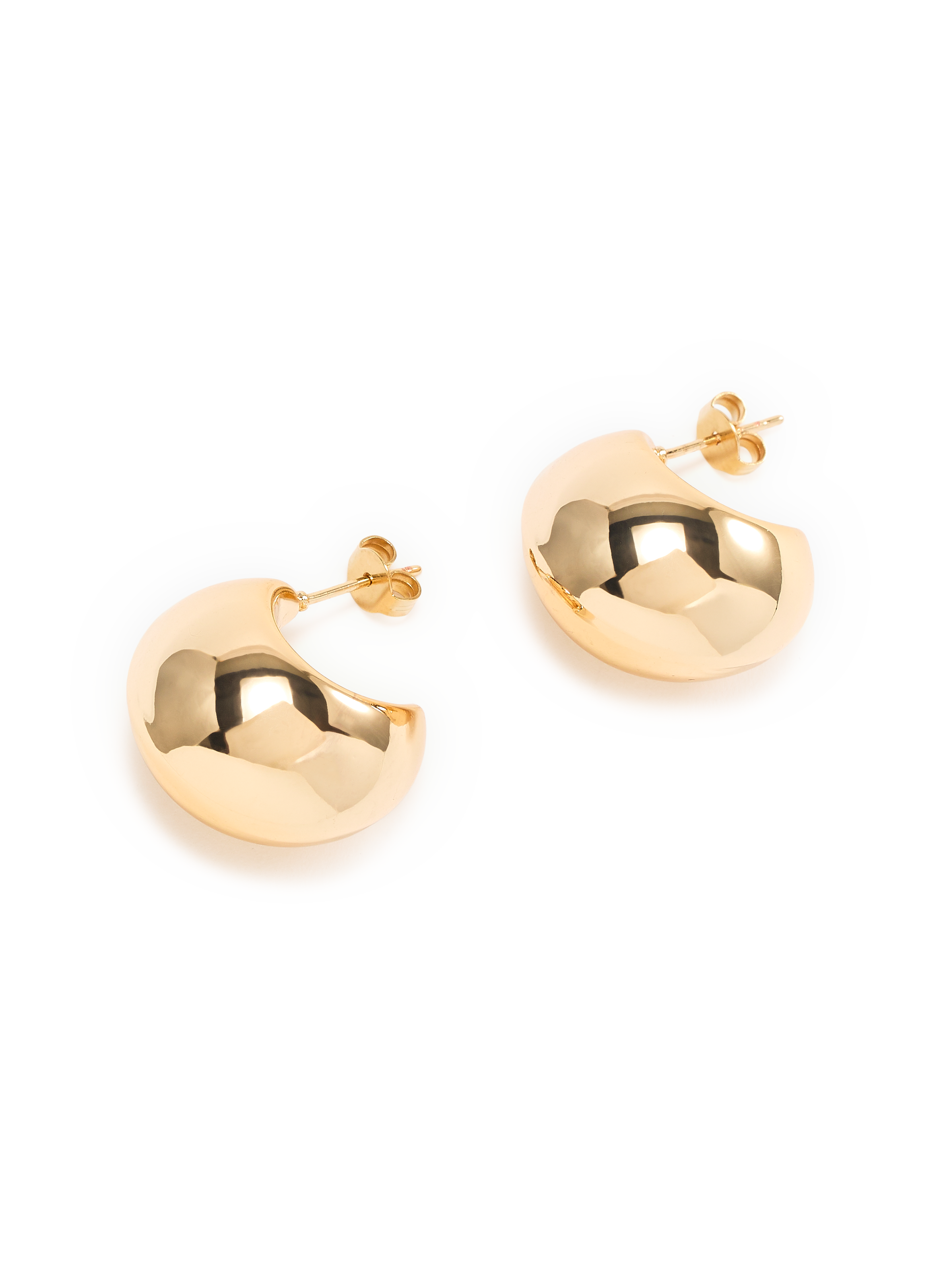 Boucles d'oreille rondes  AU PRINTEMPS PARIS Doré