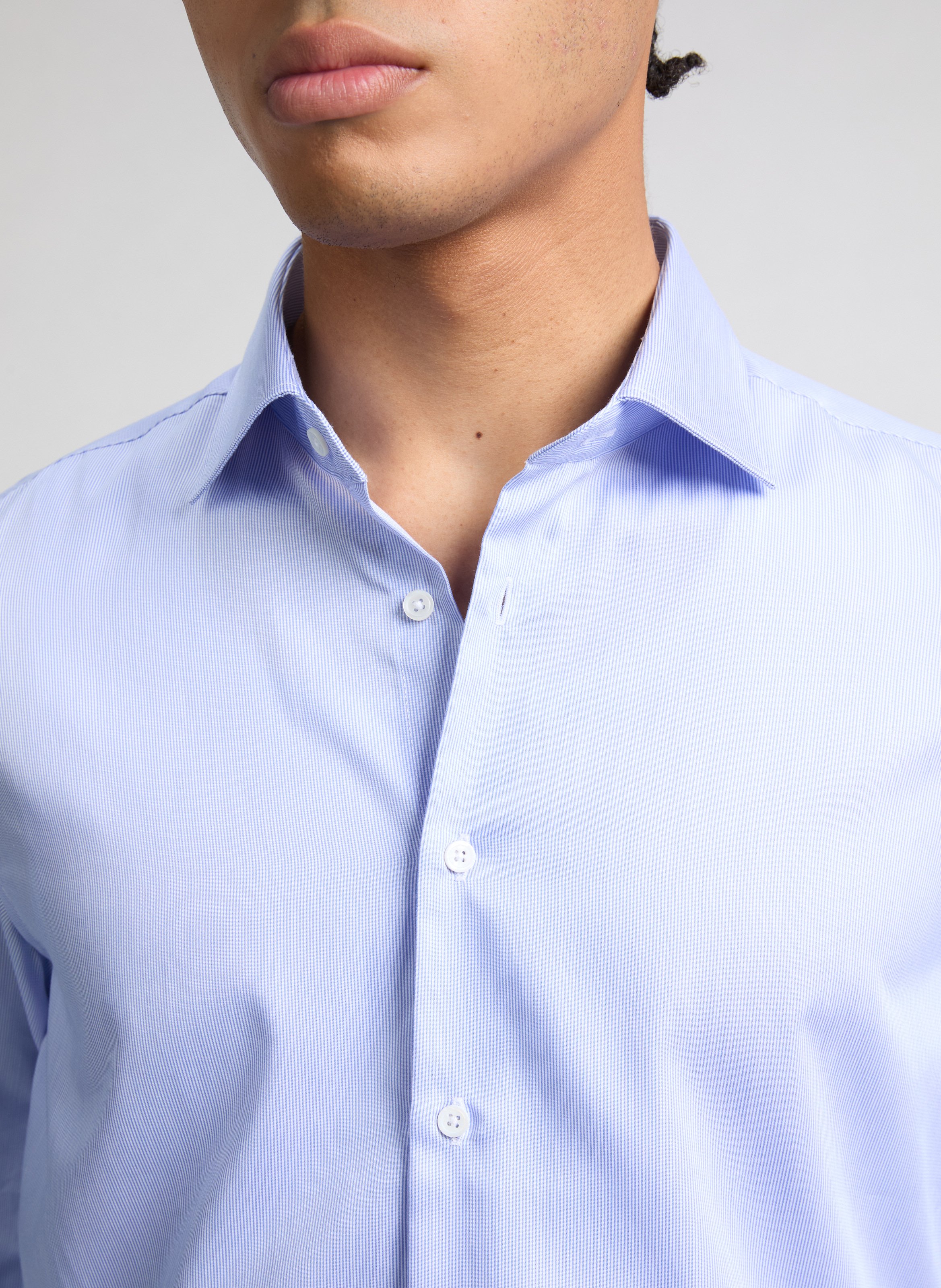 Chemise rayée en coton SEIDENSTICKER Bleu