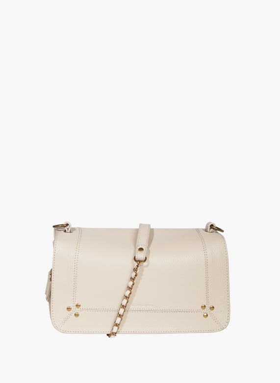 Sac à bandoulière Bobi en cuir de chèvre | Beige by JÉRÔME DREYFUSS Sac à bandoulière Bobi en cuir de chèvre Beige
