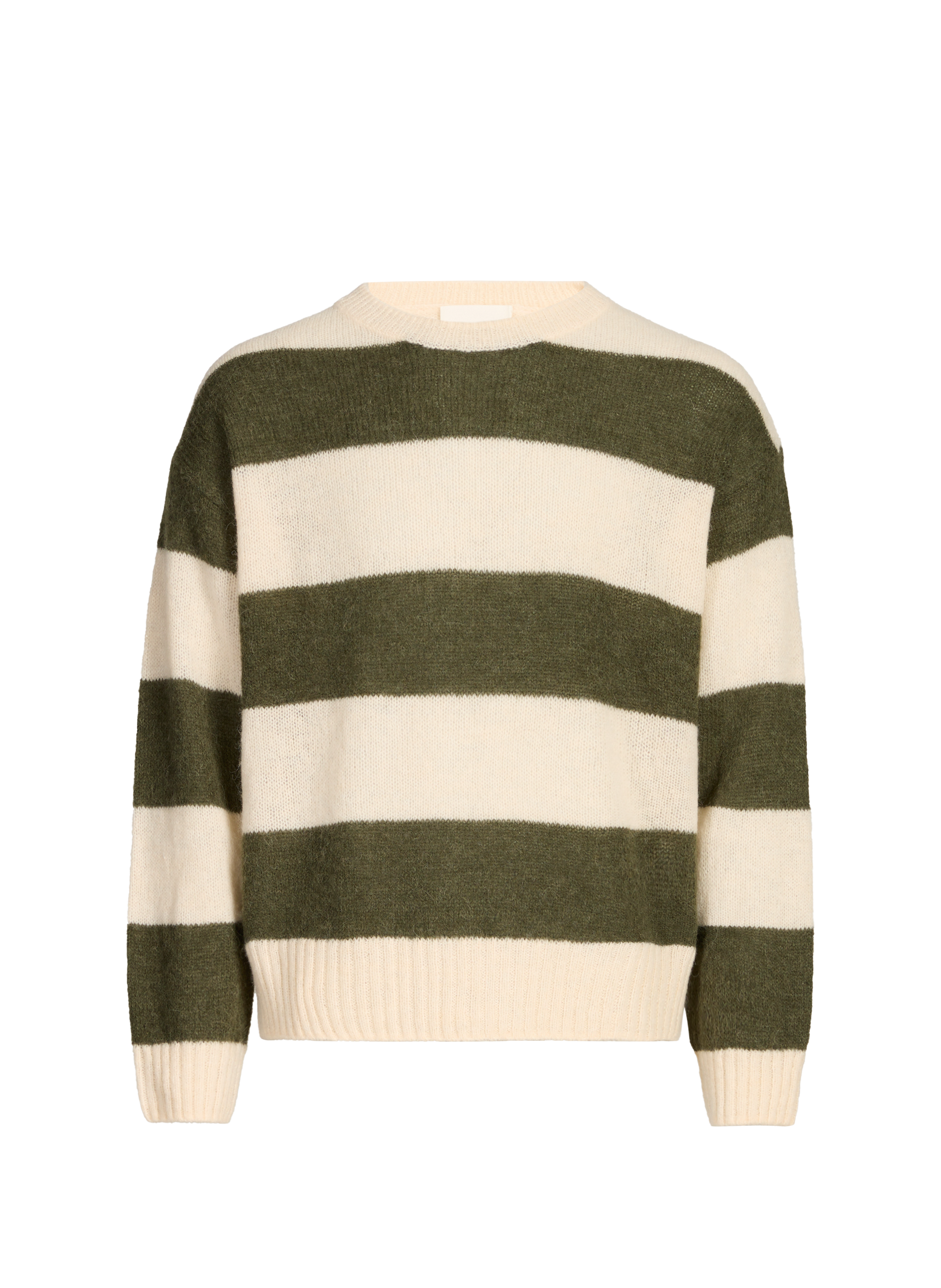 Pull rayé en maille  CLOSED Vert