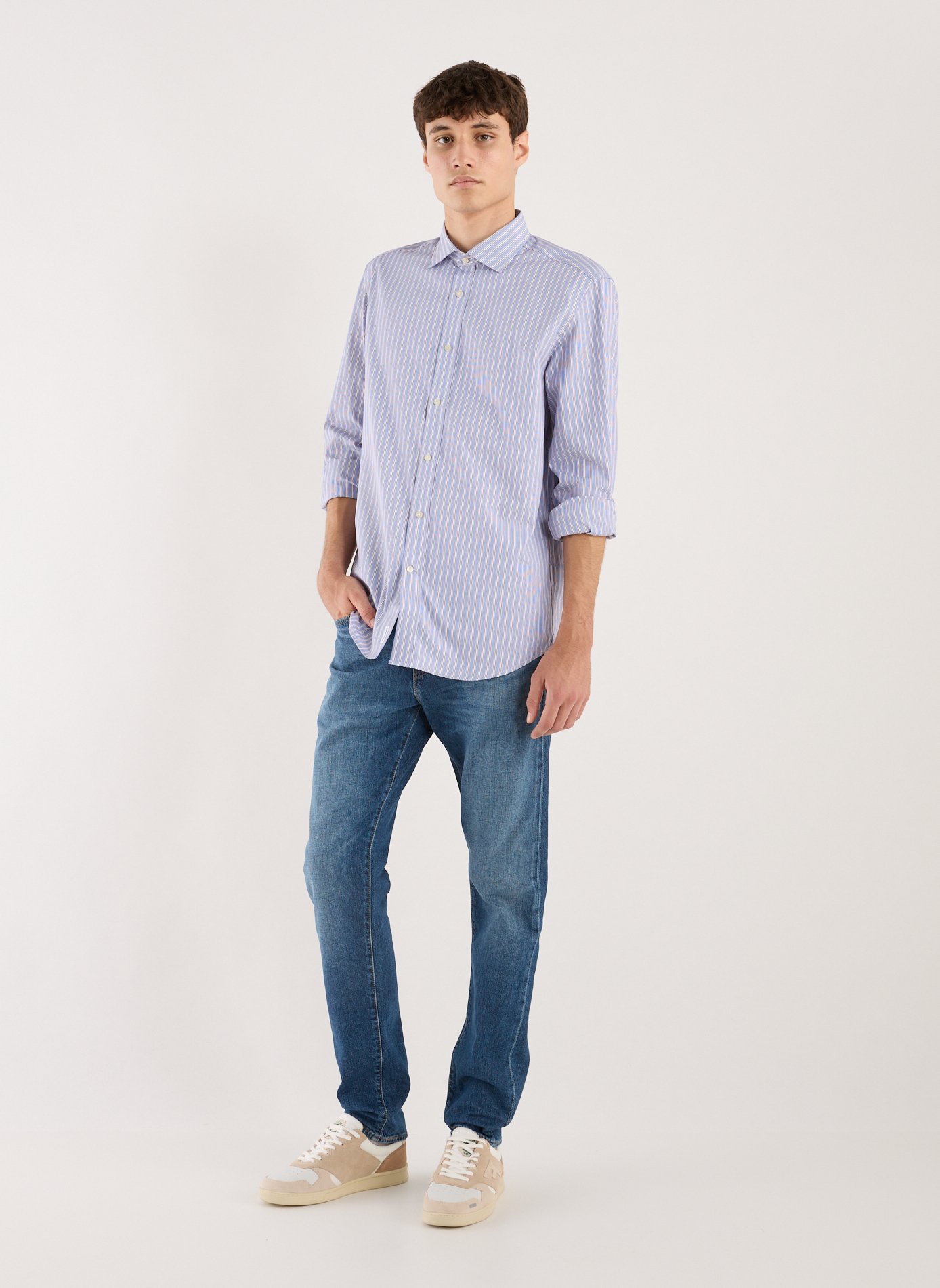 Linen shirt FACONNABLE Red