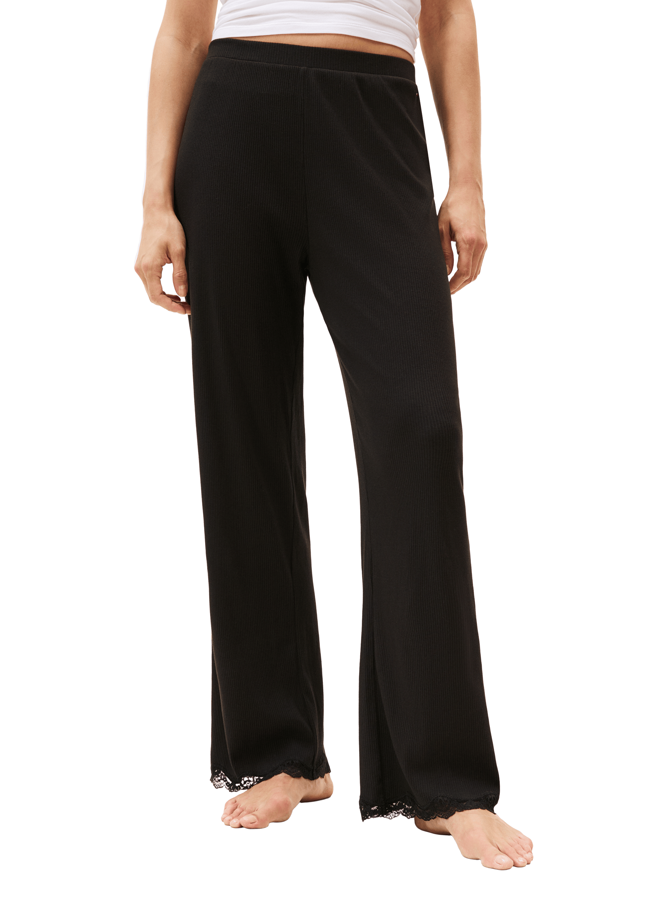 TOMMY HILFIGER Pantalon d'intérieur côtelé Noir