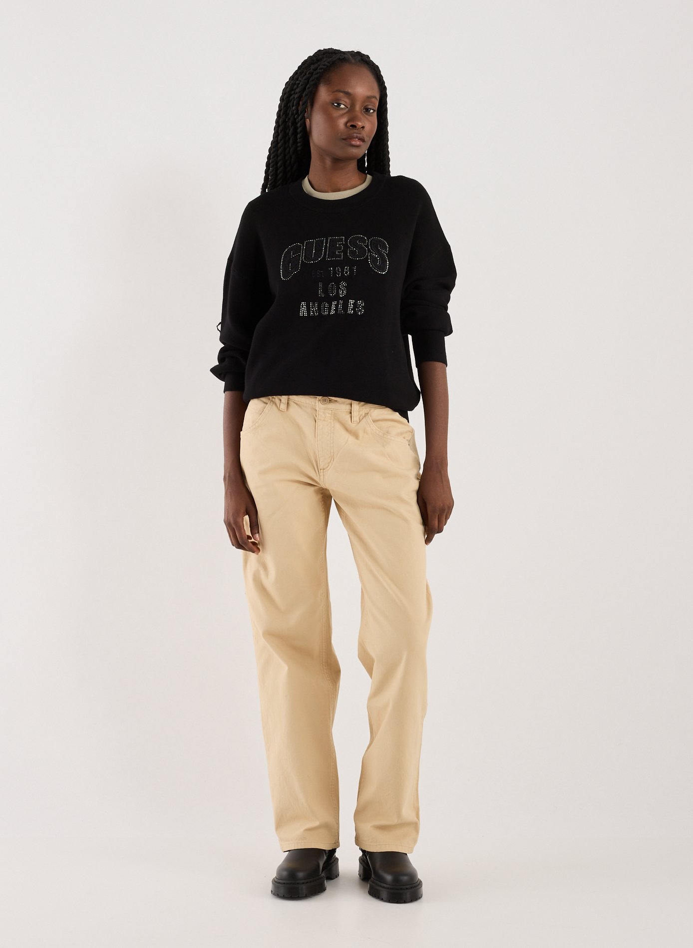 Pull en tricot  GUESS Noir