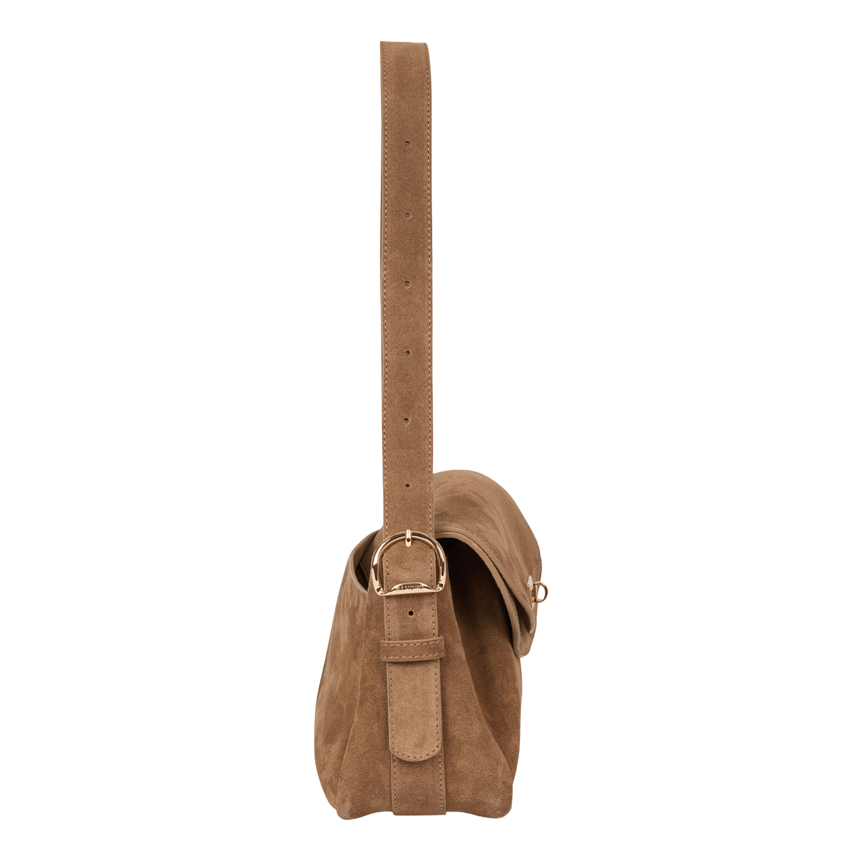 Sac en cuir velours SANDRO Beige