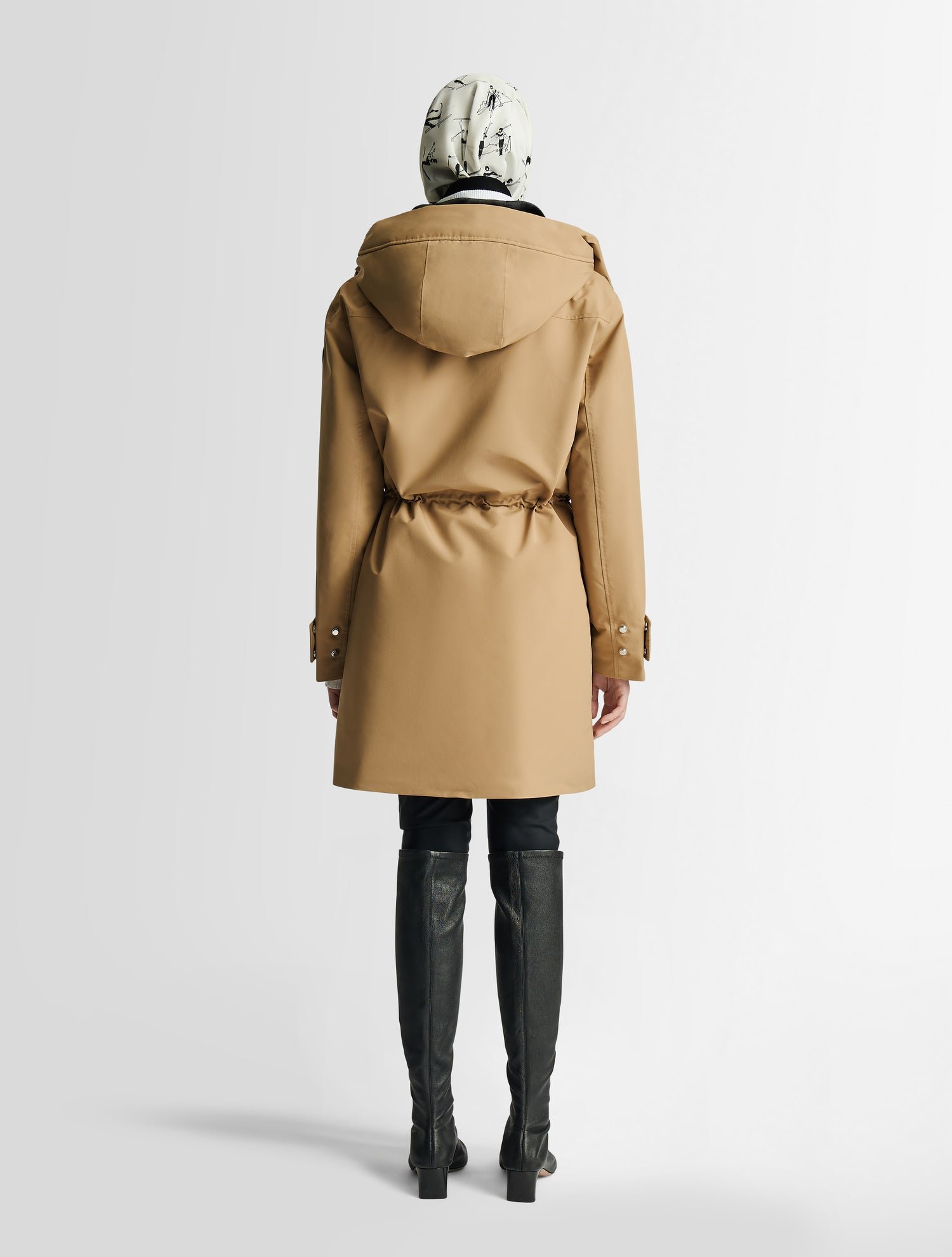 Manteau janix col capuche coupe ample FUSALP Beige