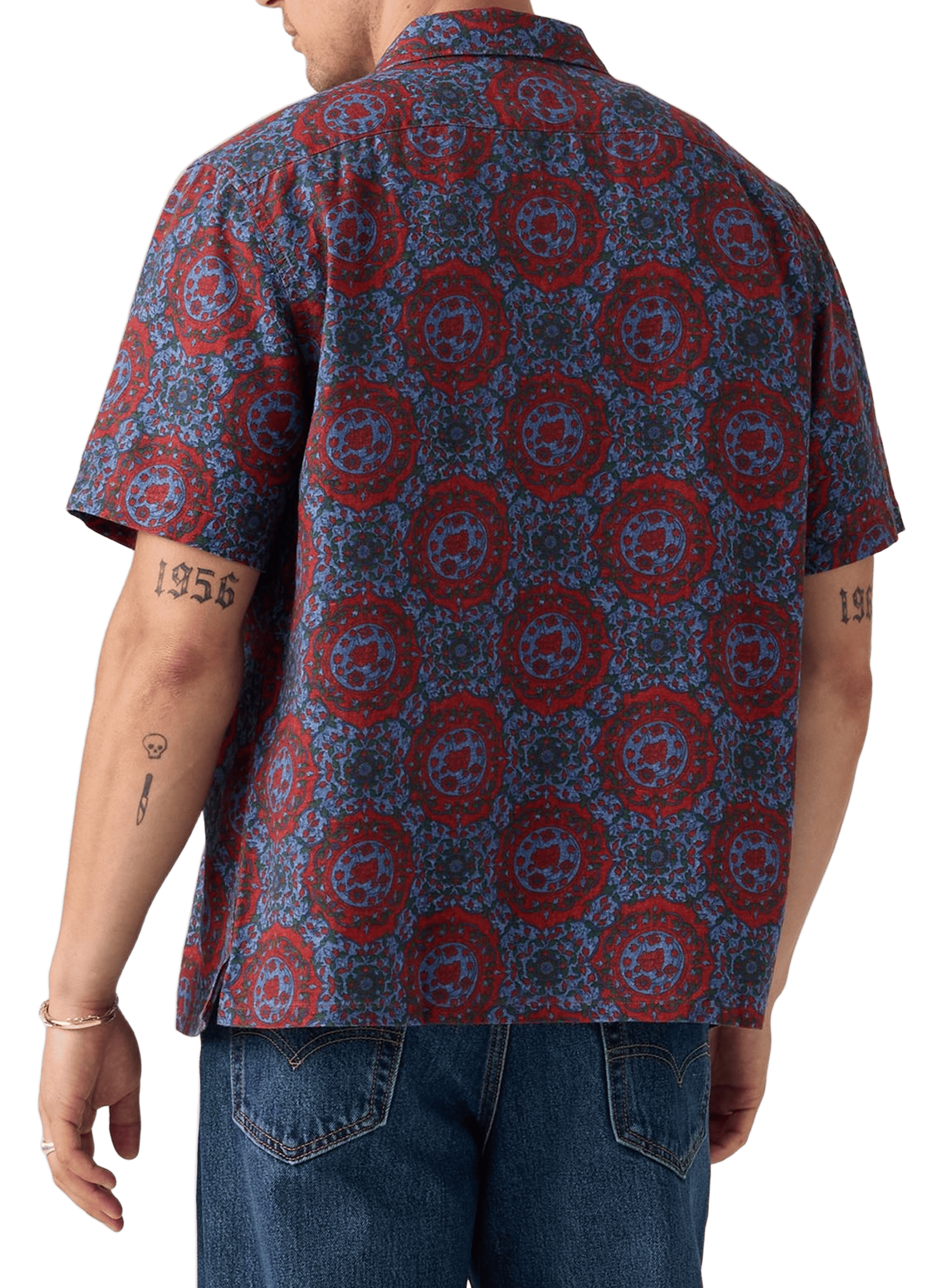 Chemise à motif en lin mélangé LEVI'S Bleu
