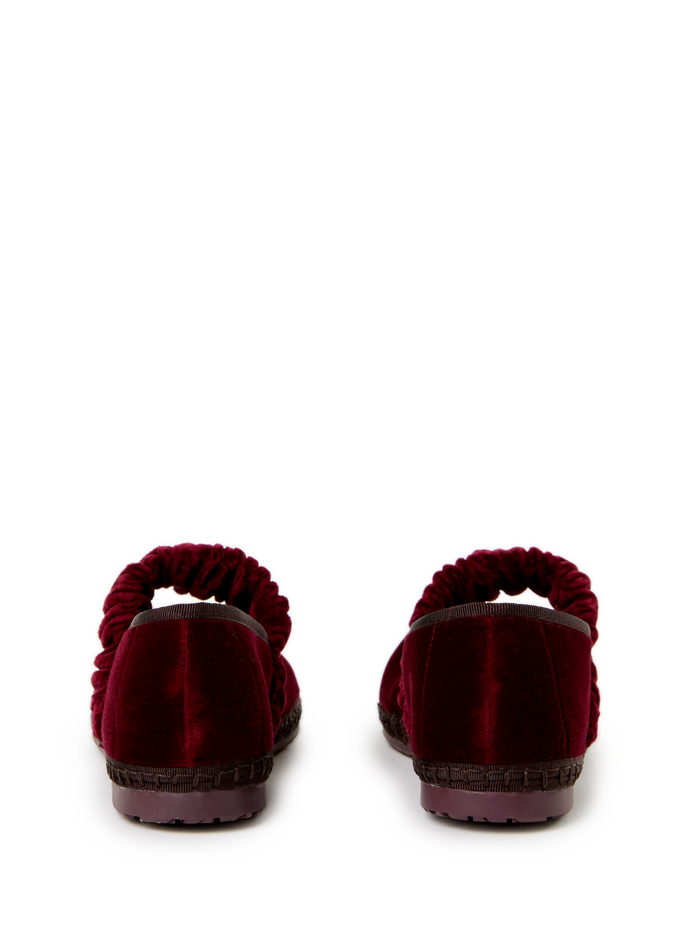 Ballerines en coton mélangé FLABELUS Rouge