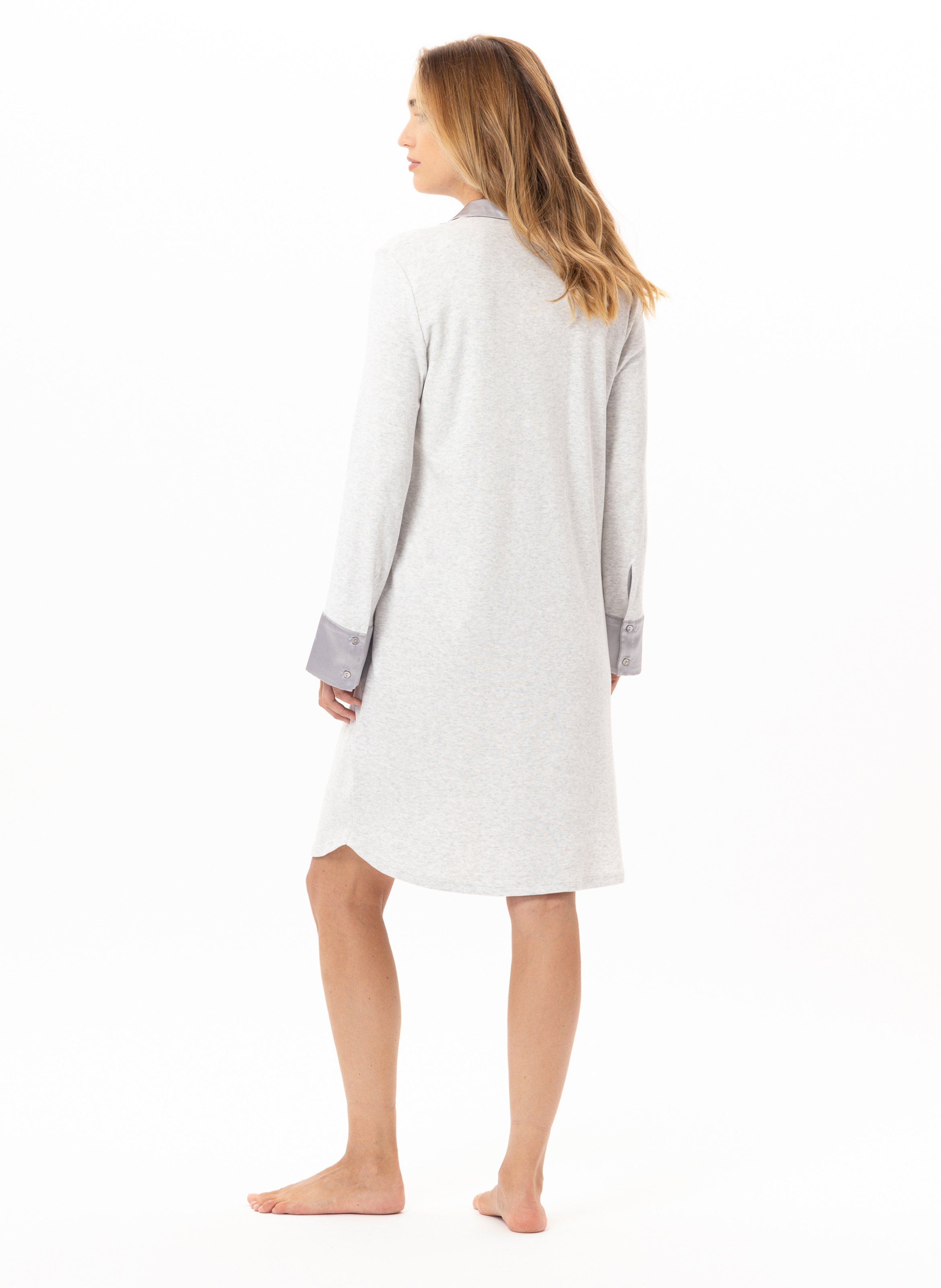 Chemise de nuit en coton andy 101 LE CHAT Bleu