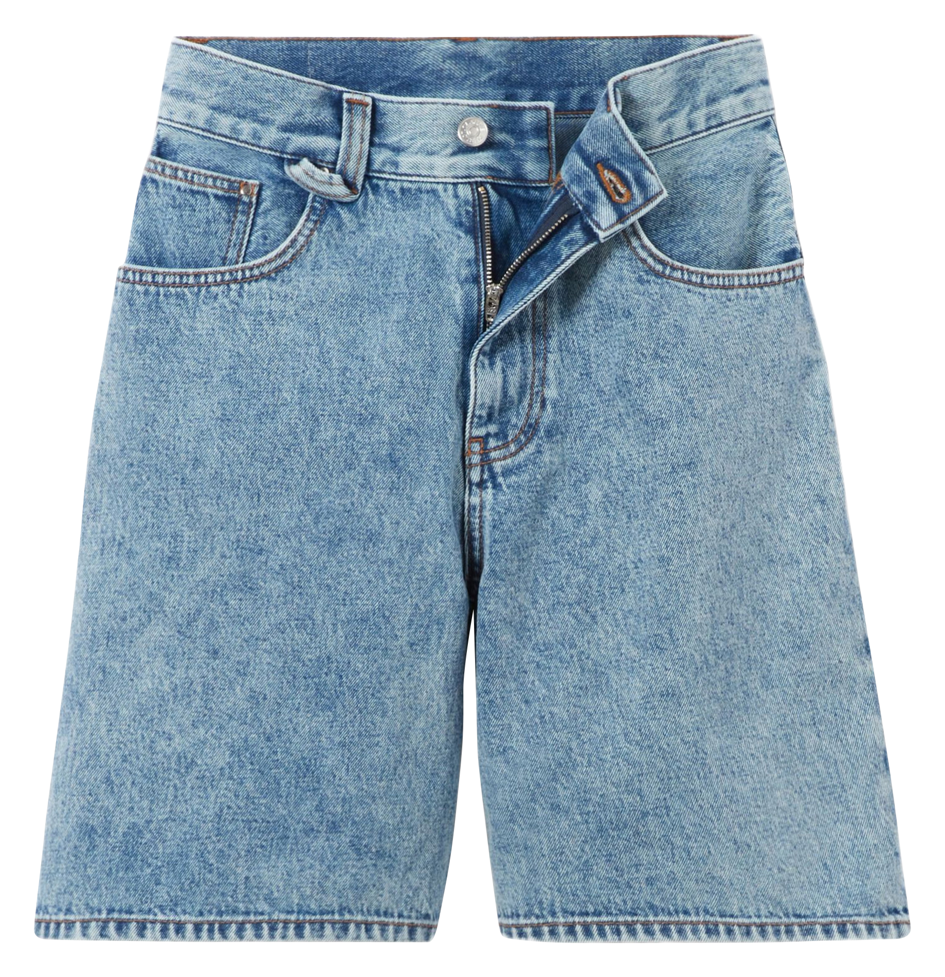 Short en jean large en coton CLAUDIE PIERLOT Bleu