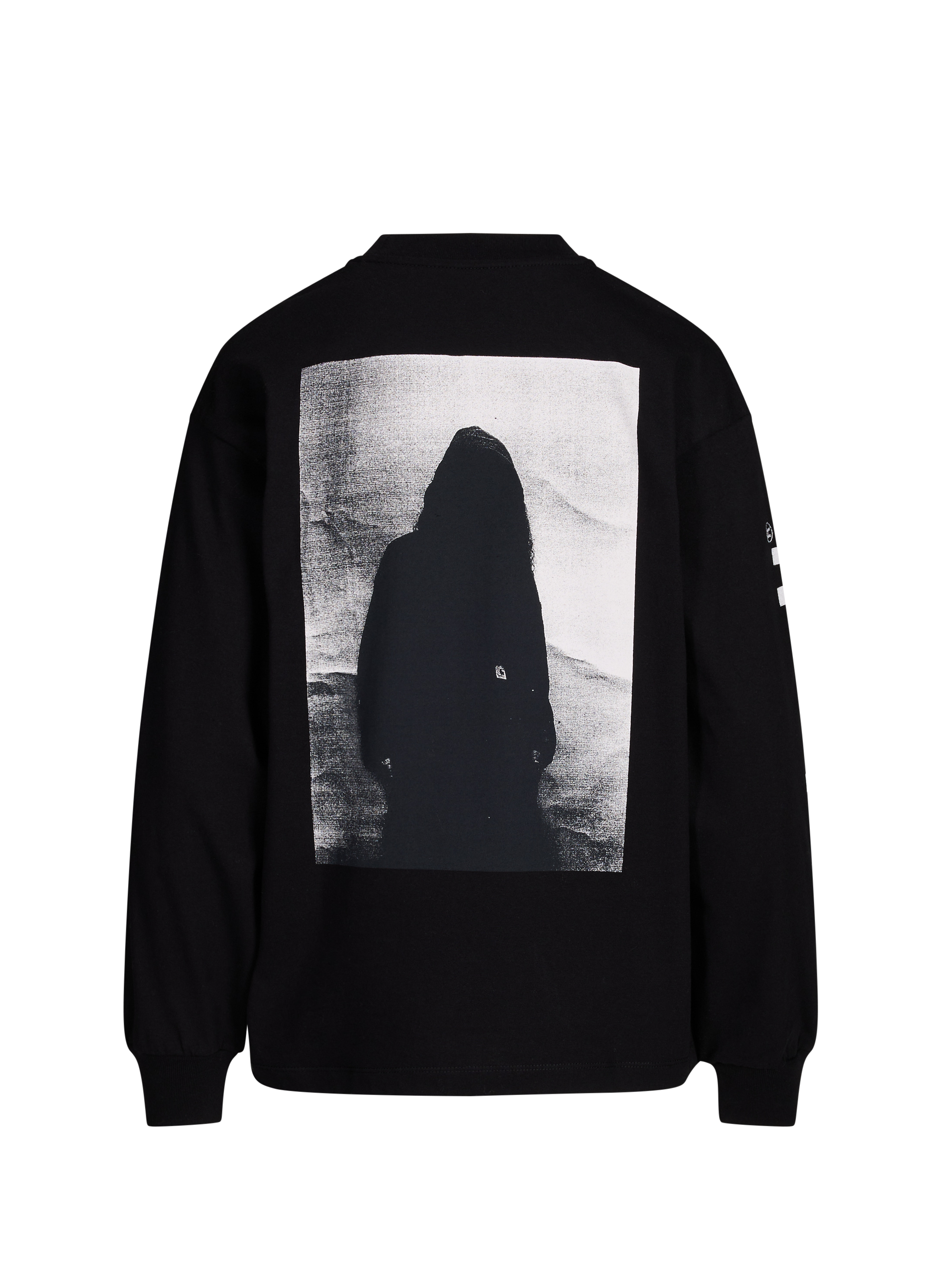 Long-sleeve printed cotton t-shirt CARHARTT WIP Black