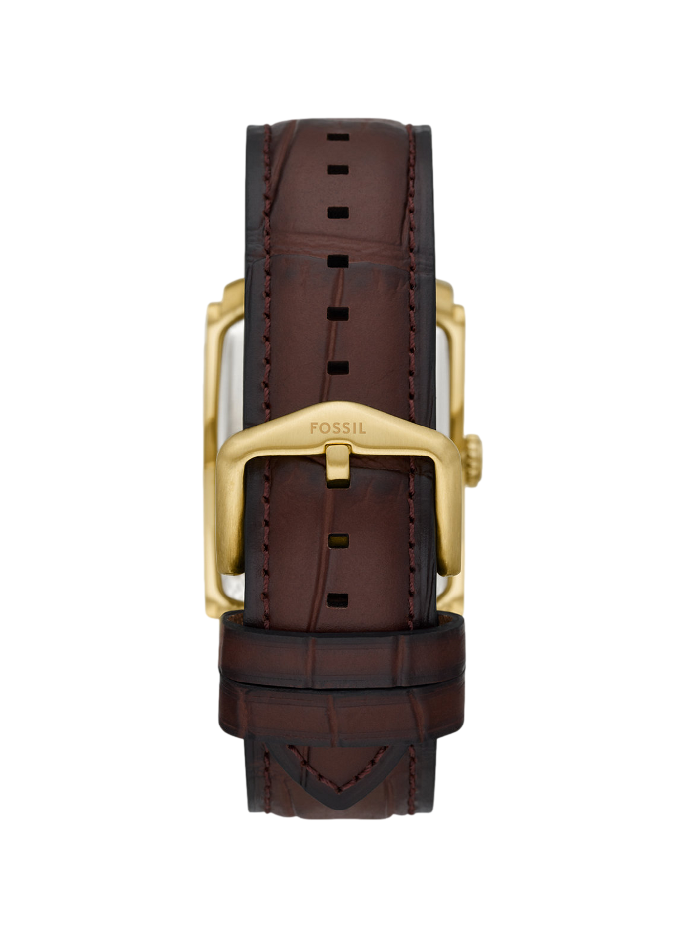 Montre Carraway bracelet en cuir FOSSIL Argent