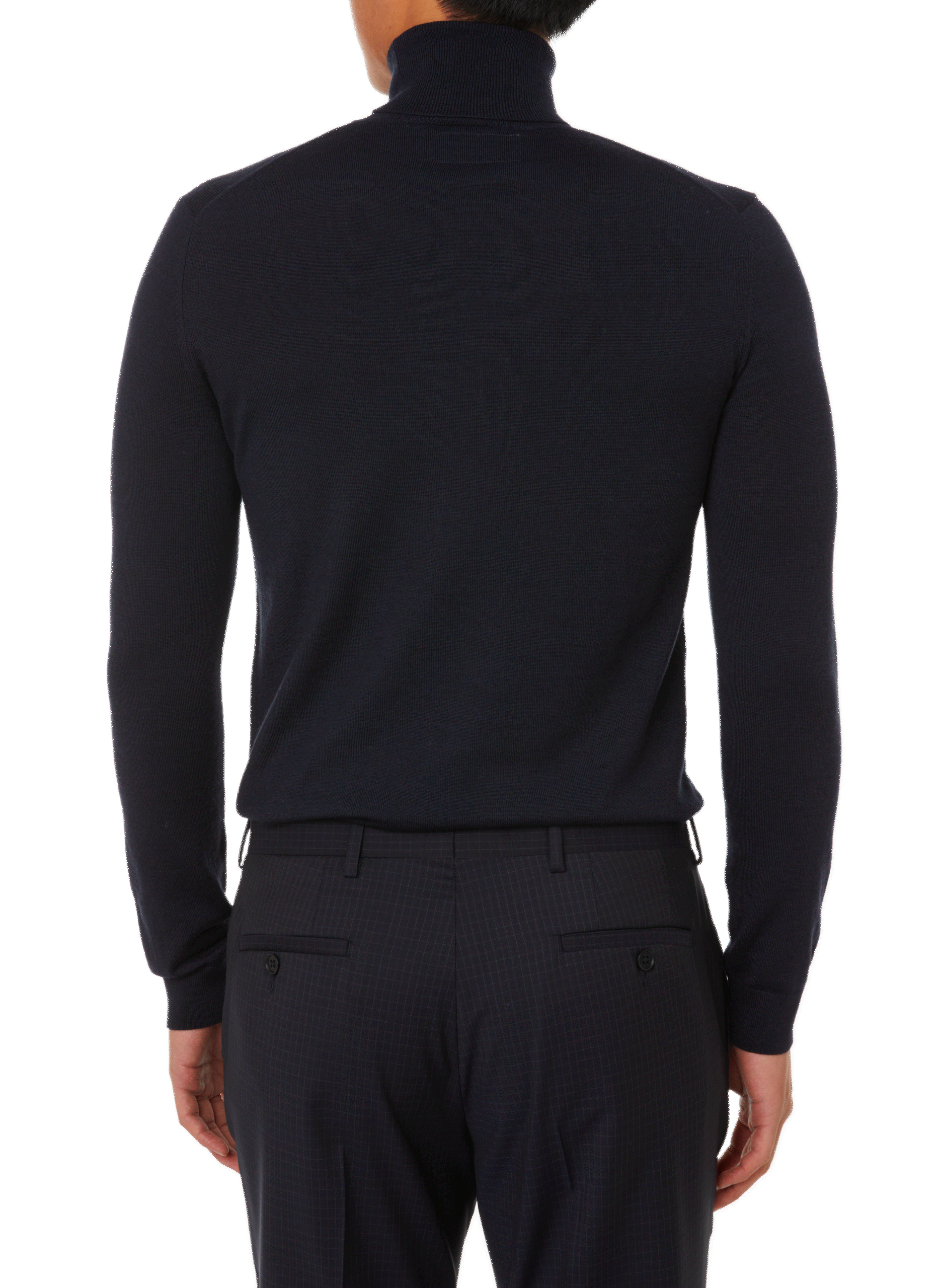 Merino wool turtleneck jumper SAISON 1865 Blue