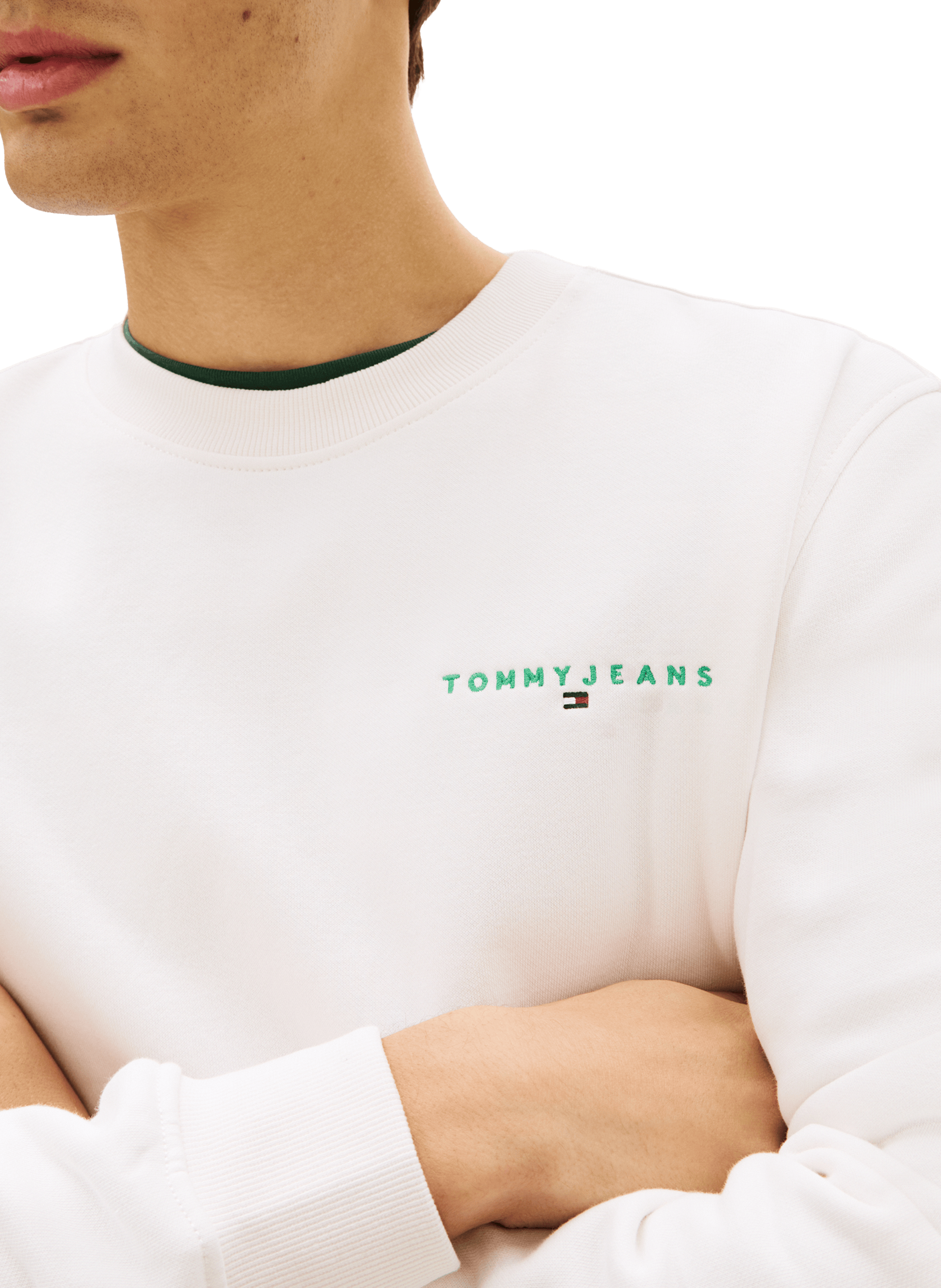 Straight sweatshirt in blended cotton TOMMY HILFIGER Beige