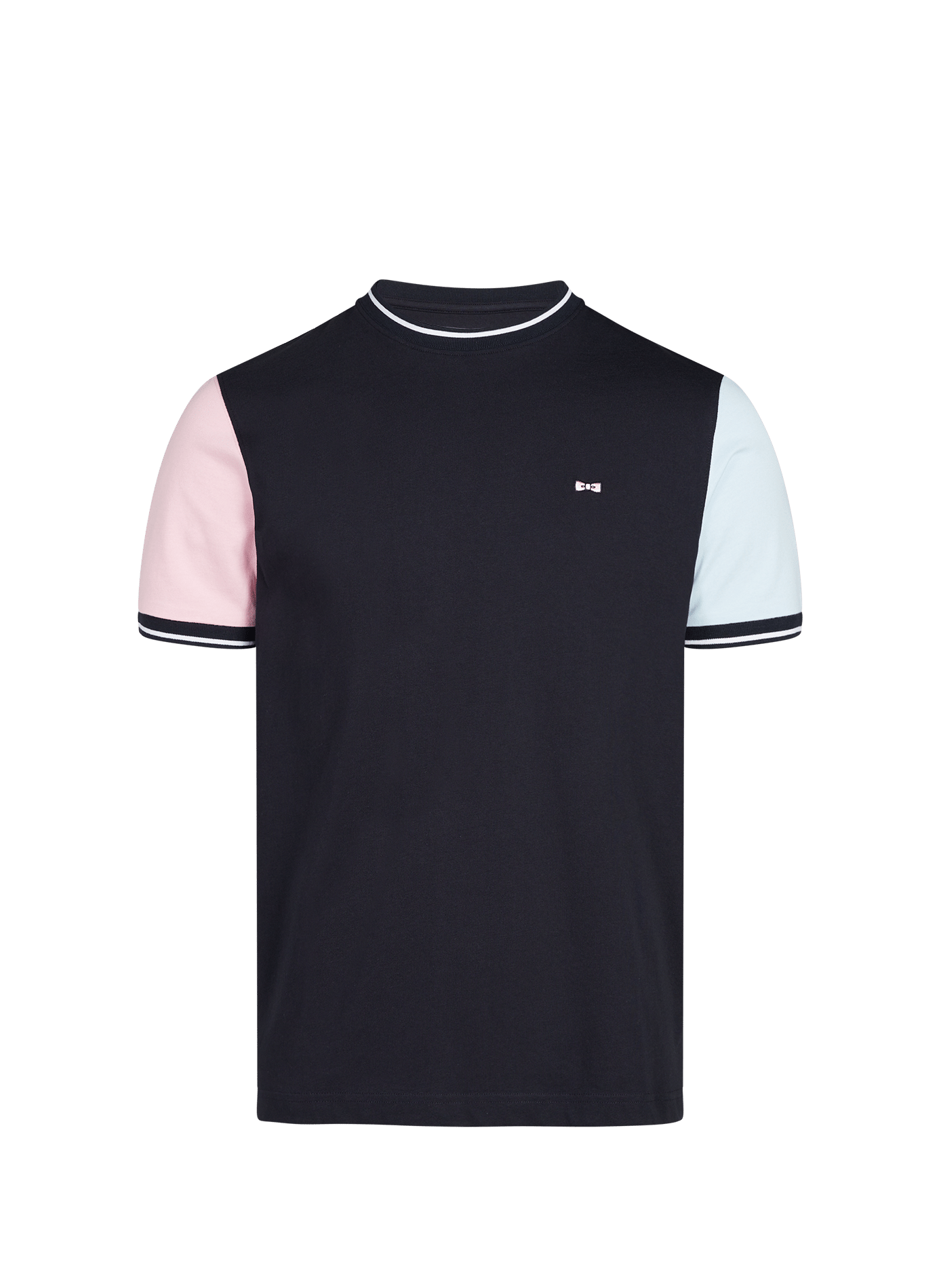 Embroidered cotton T-shirt EDEN PARK Blue